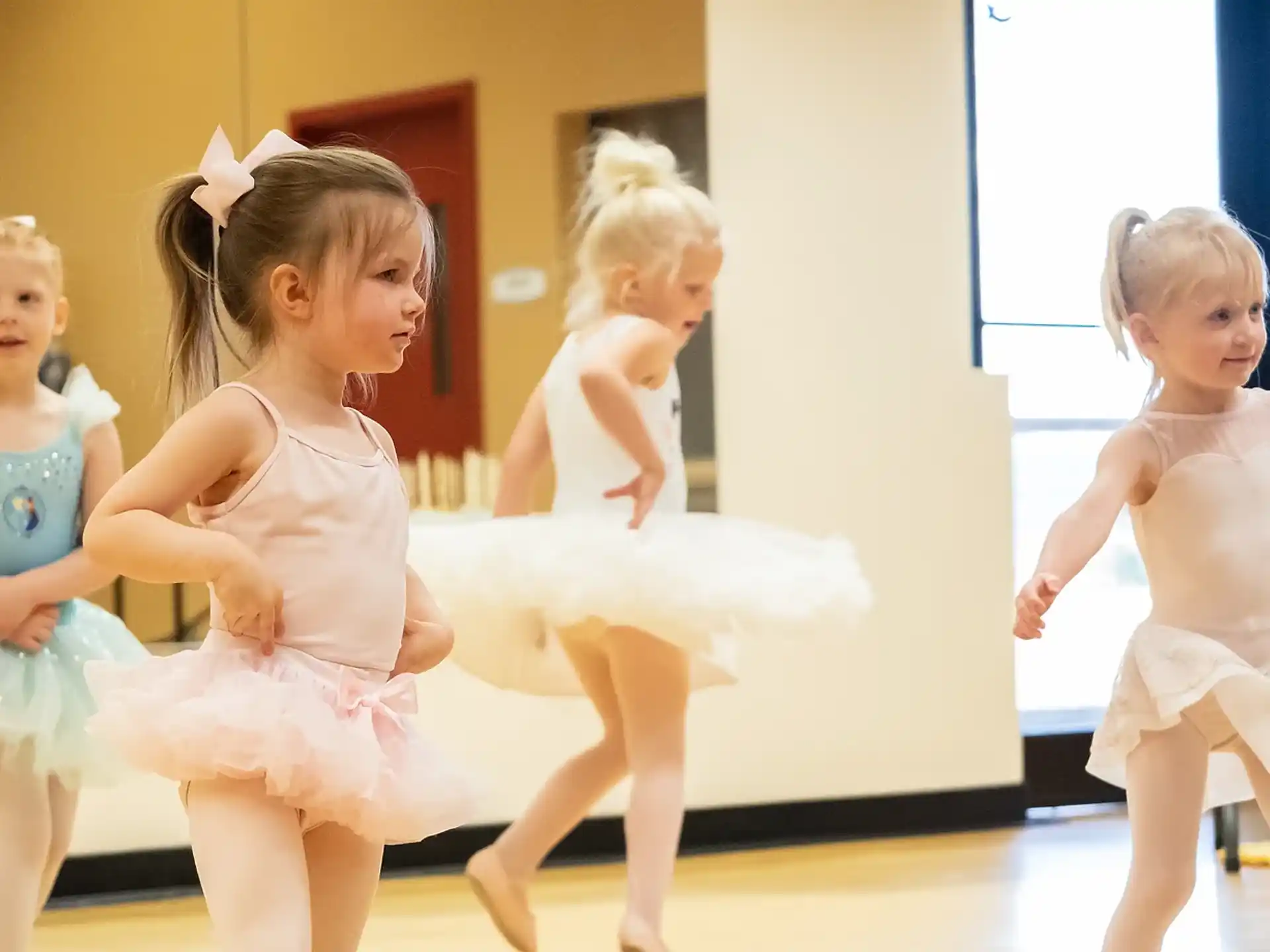 a group of girls dancing