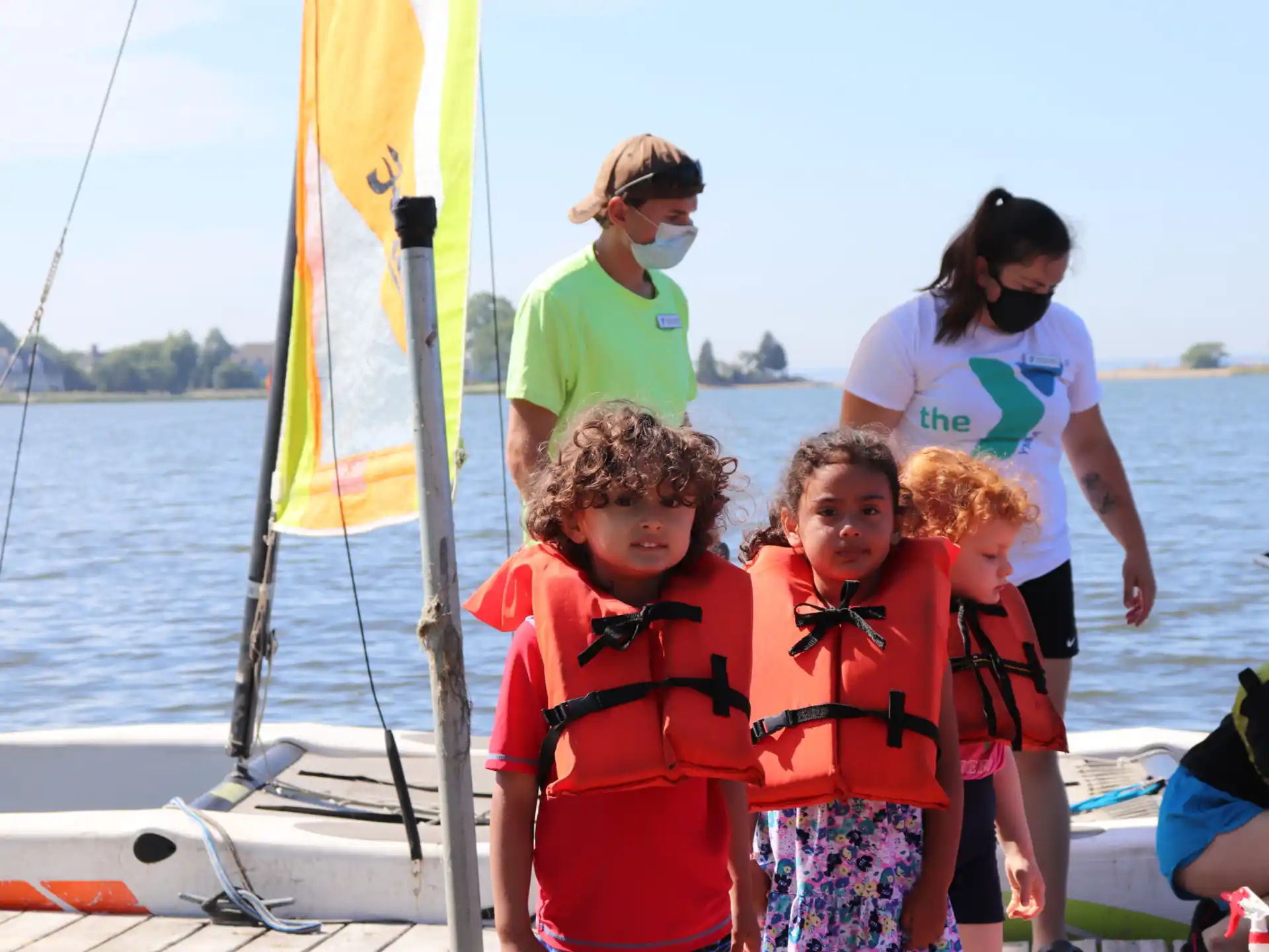 a group of people on a boat