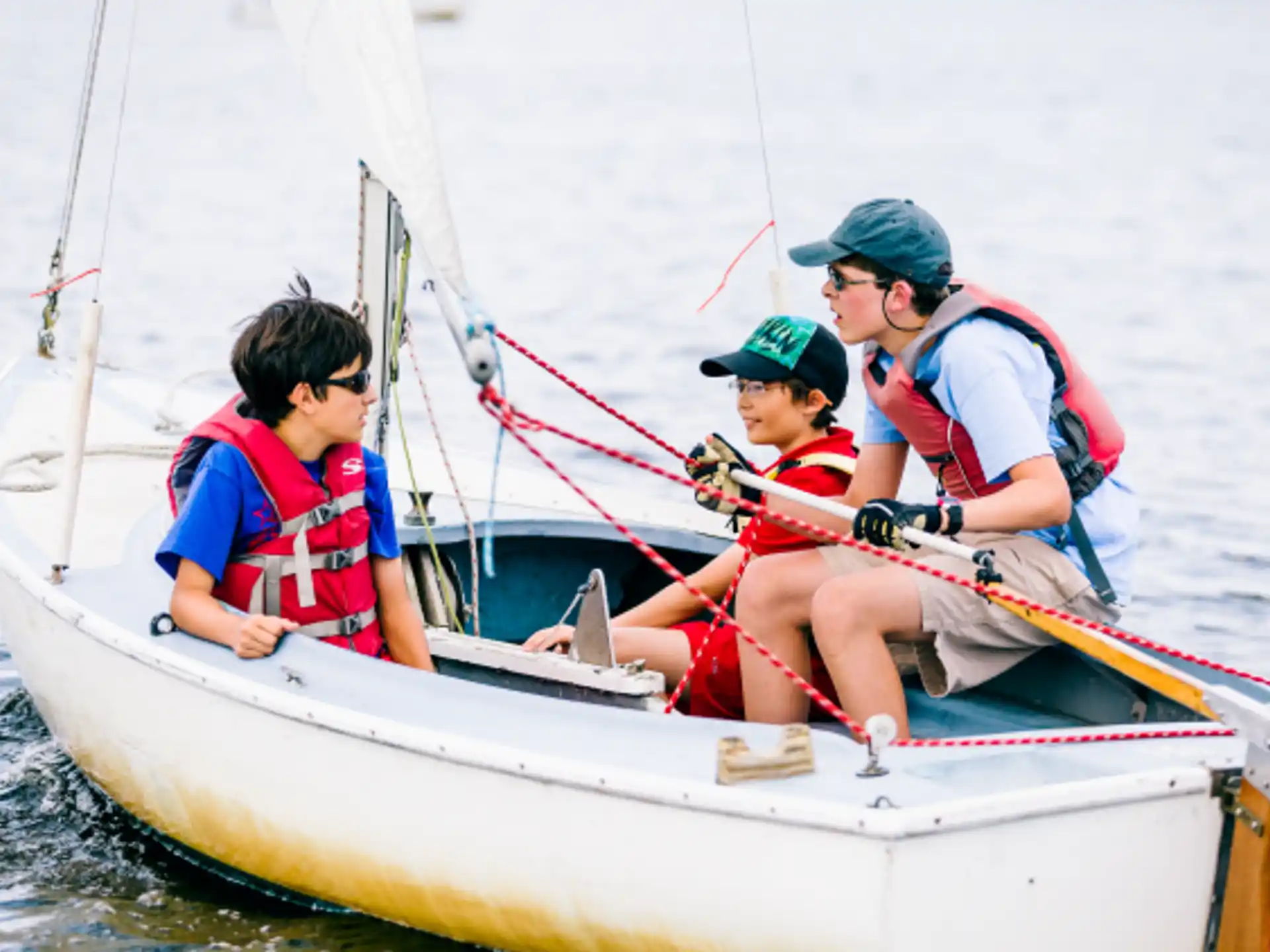 a group of people on a boat