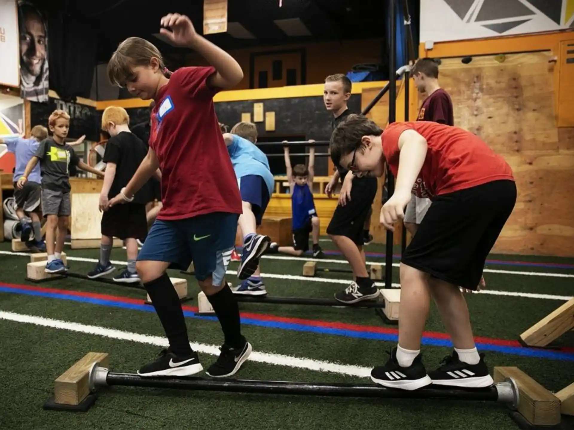a group of people playing a sport