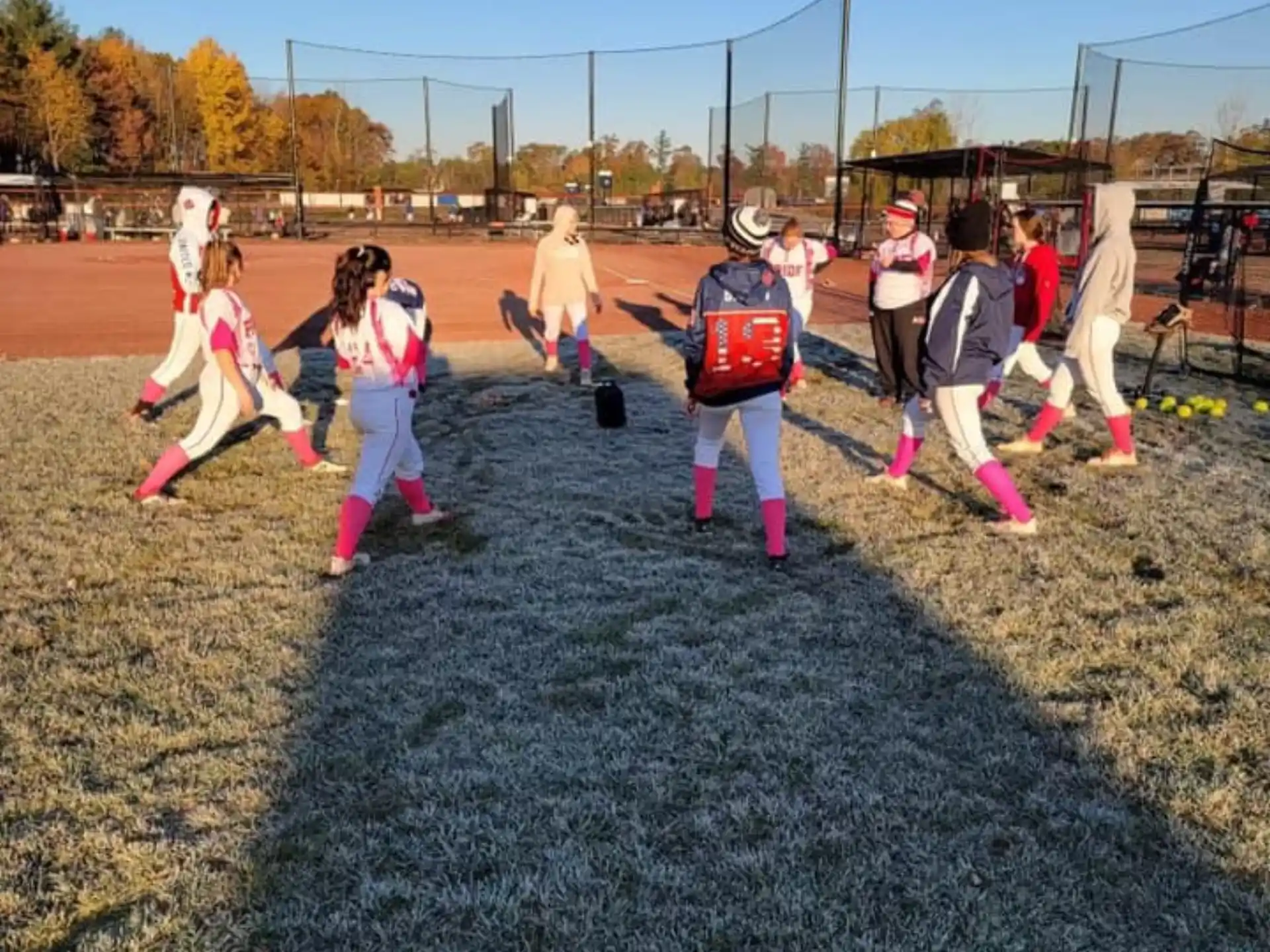 a group of children playing on a field