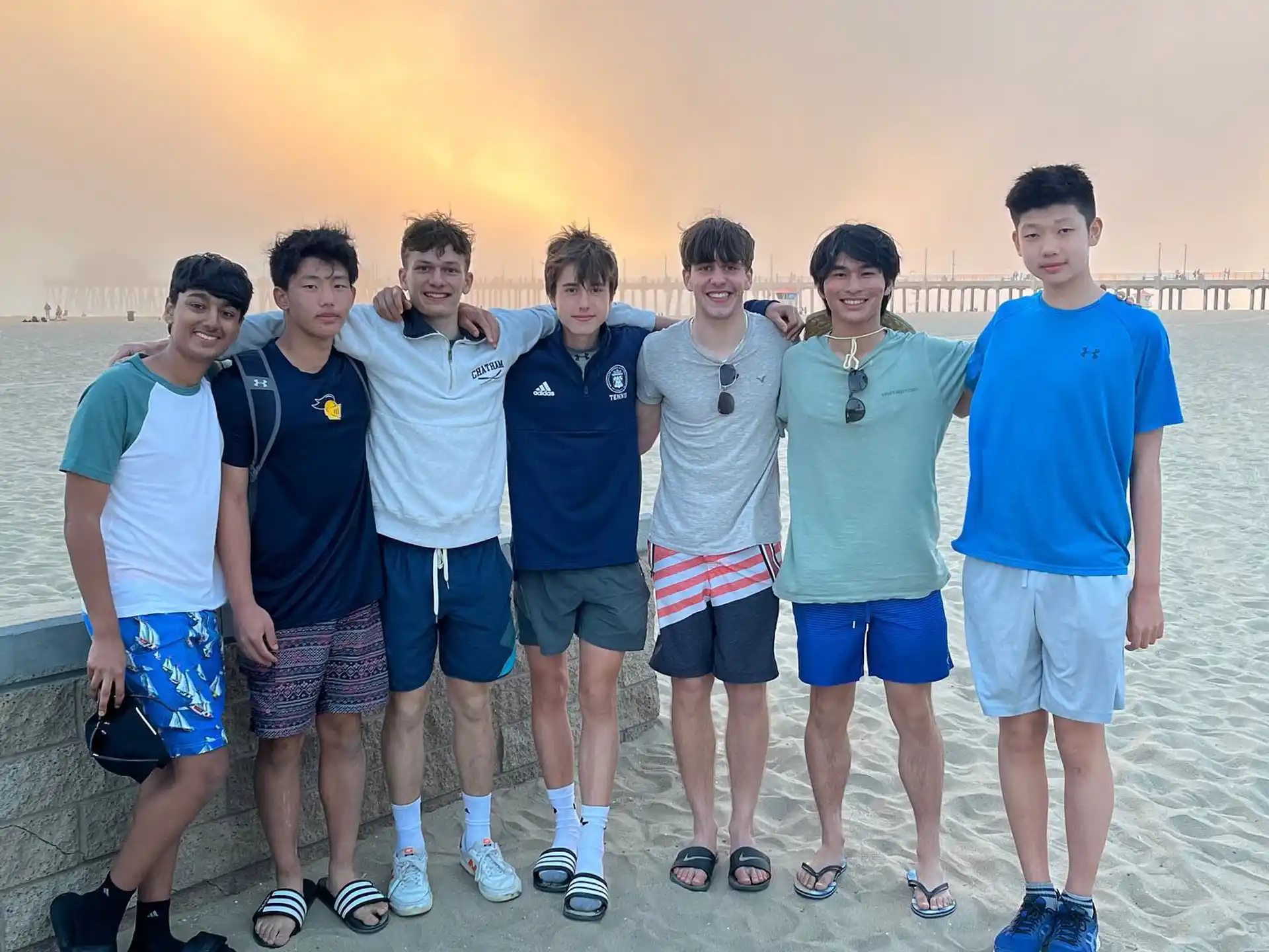 a group of people posing for a photo