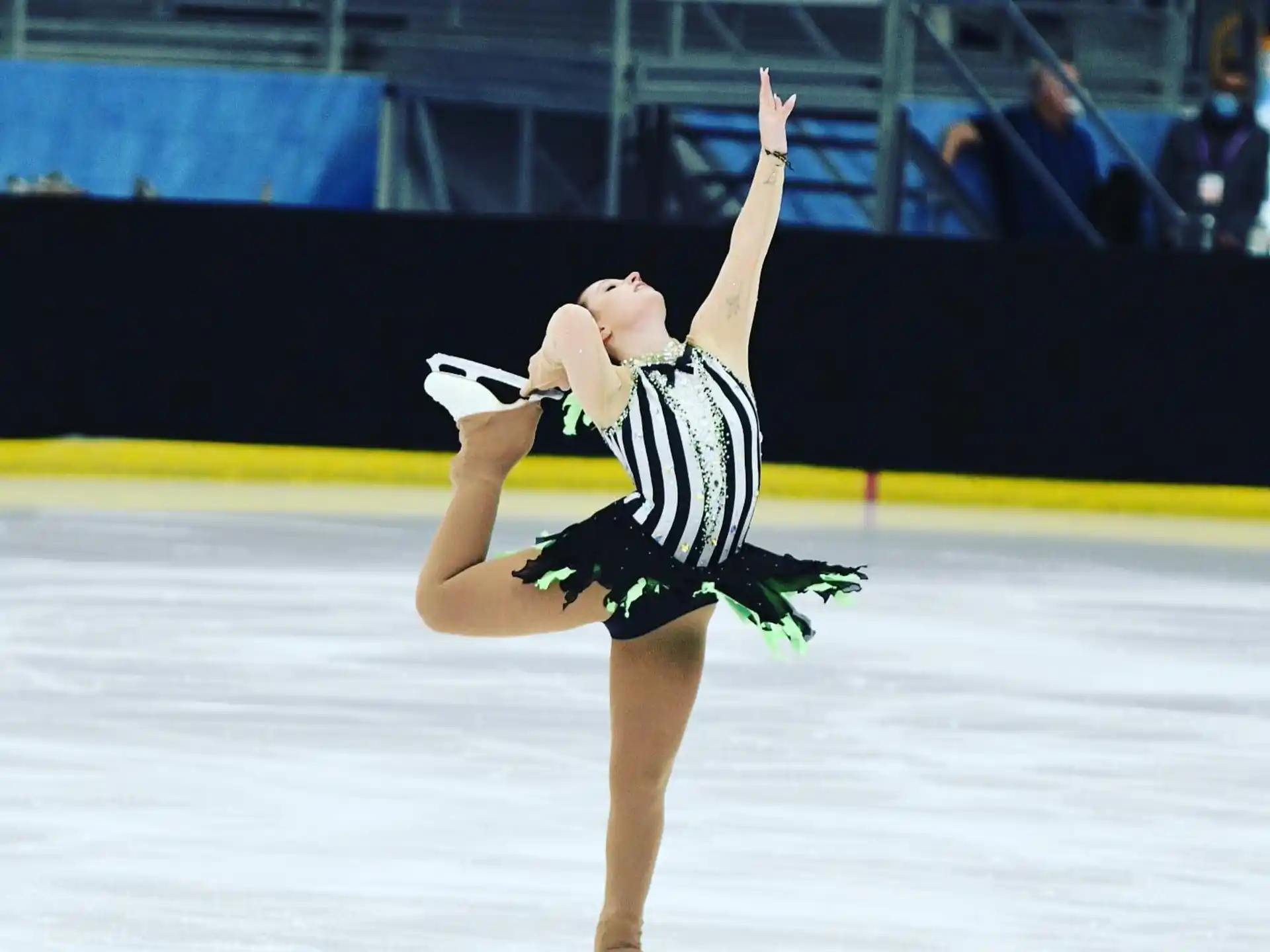 a person ice skating