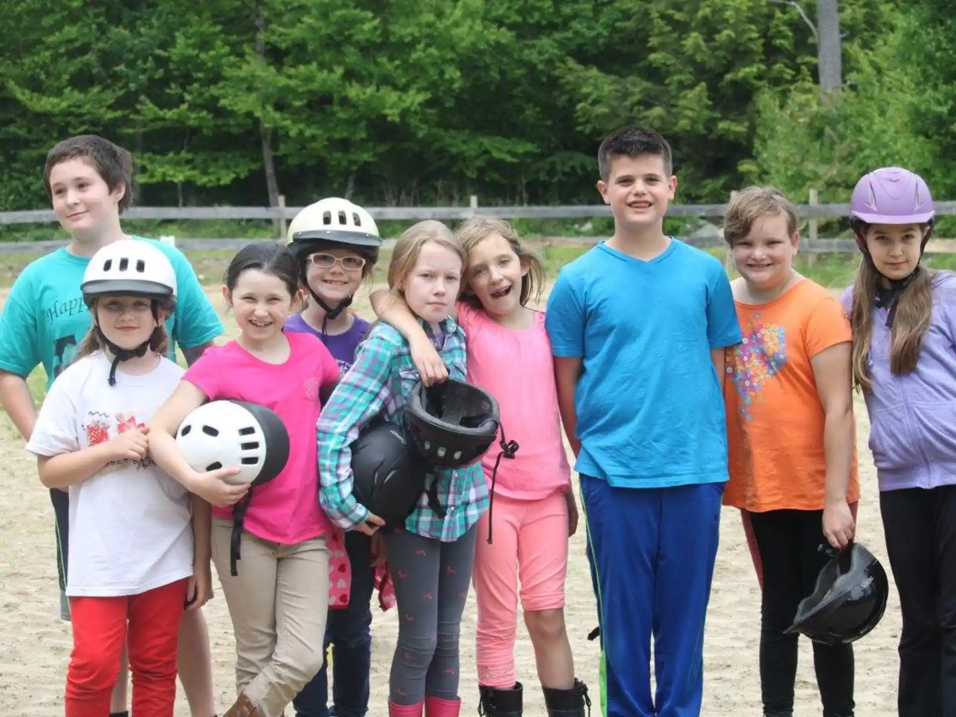 a group of people posing for a photo
