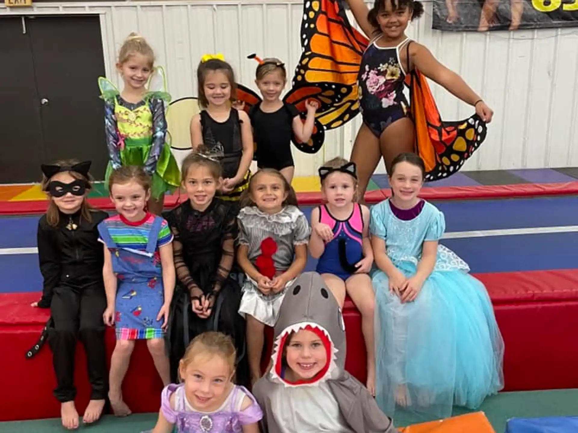 a group of children posing for a photo