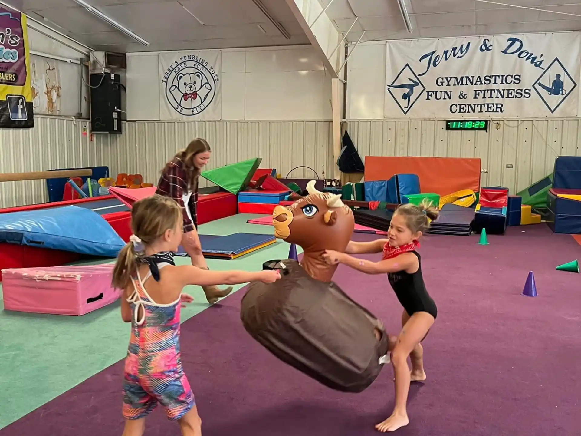 a group of girls dancing