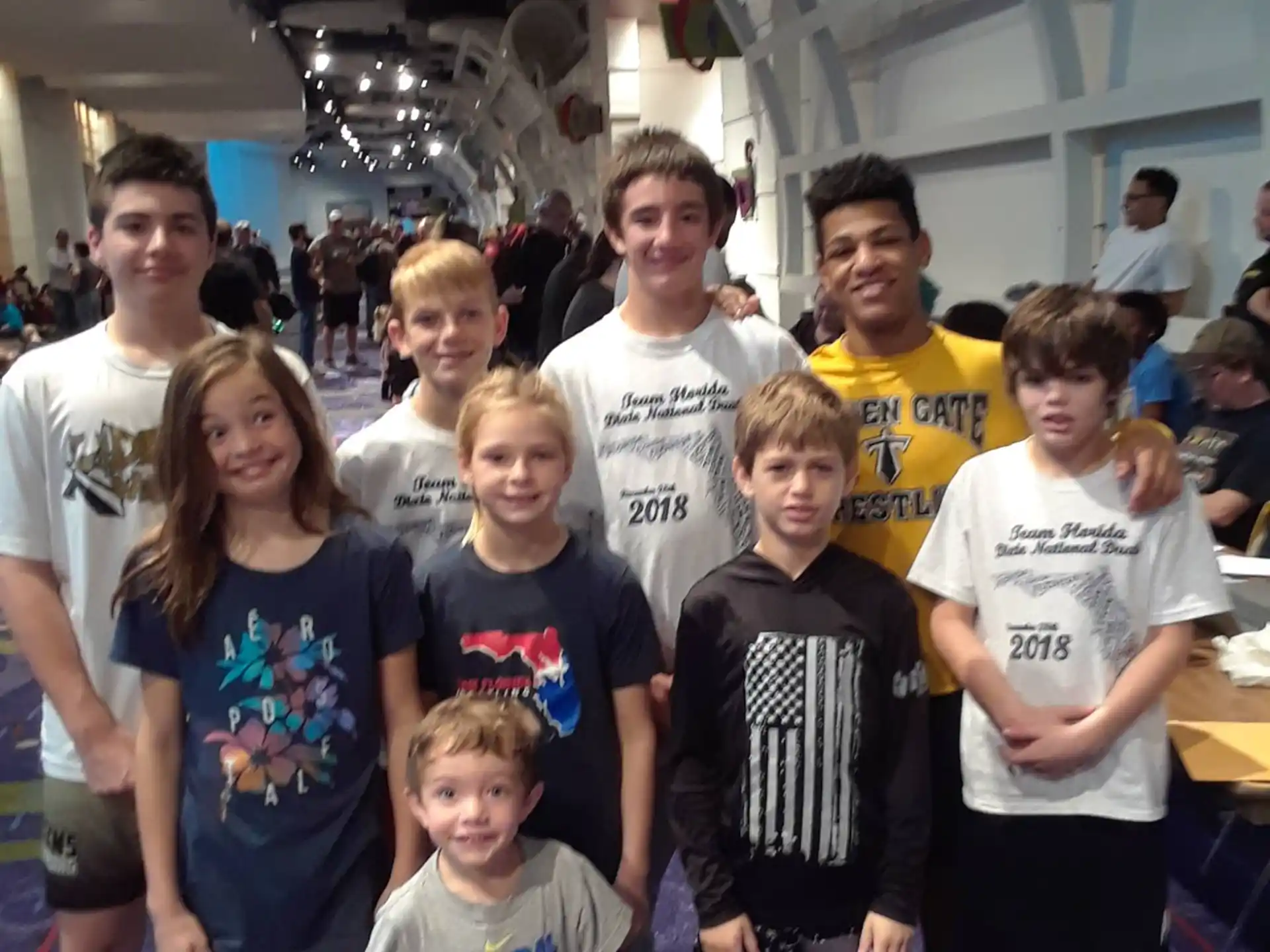 a group of people posing for a photo