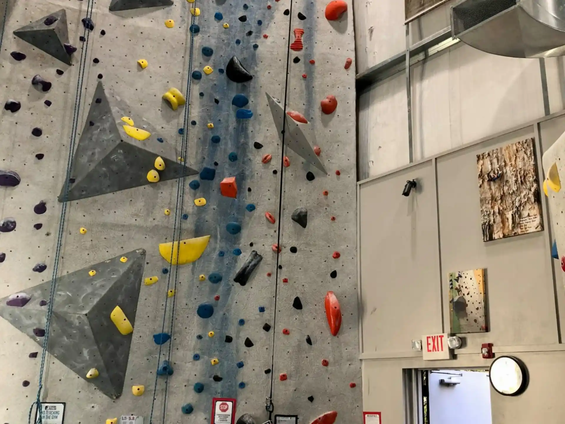 a wall with a hole in it