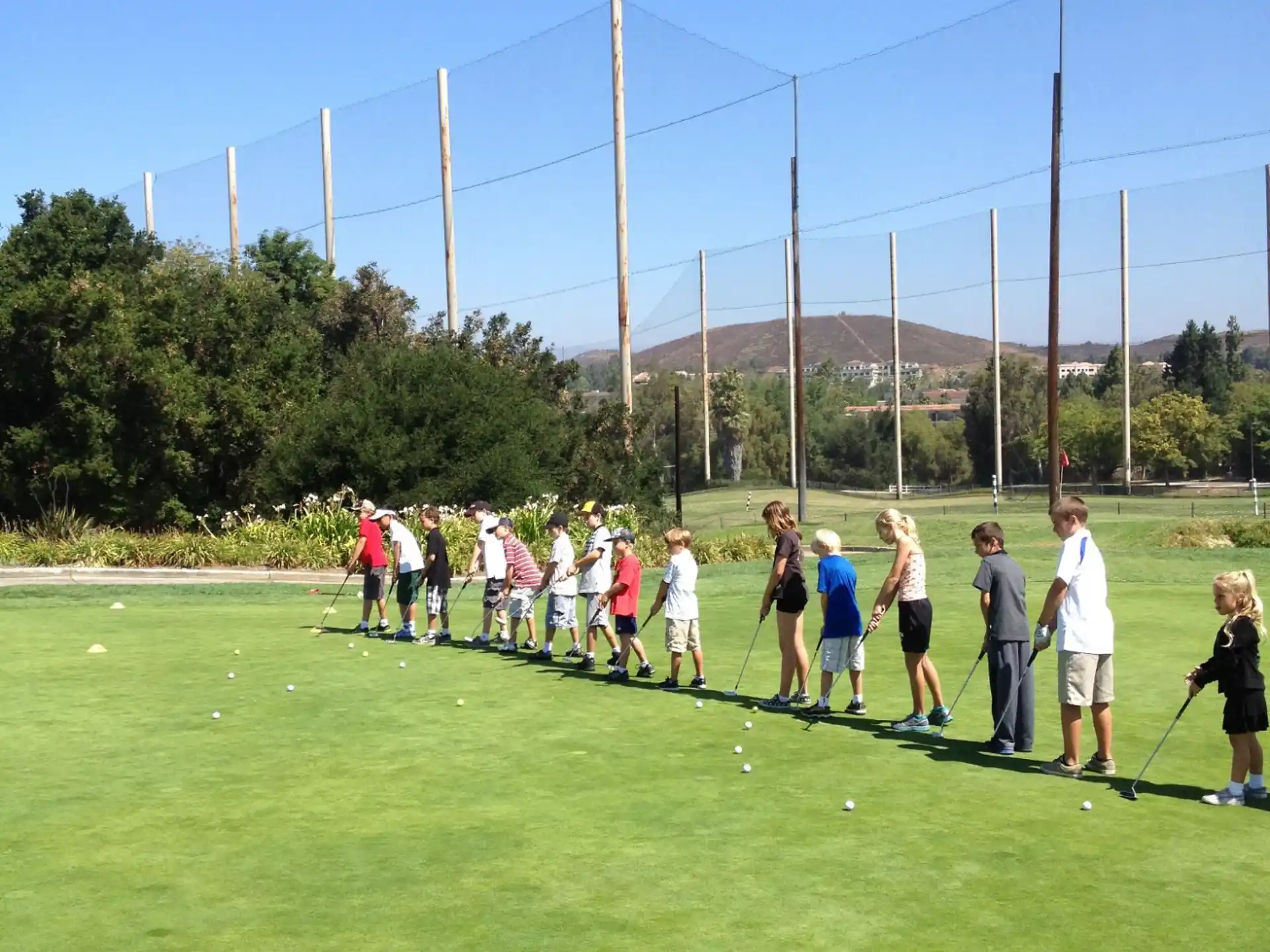 a group of people on a field