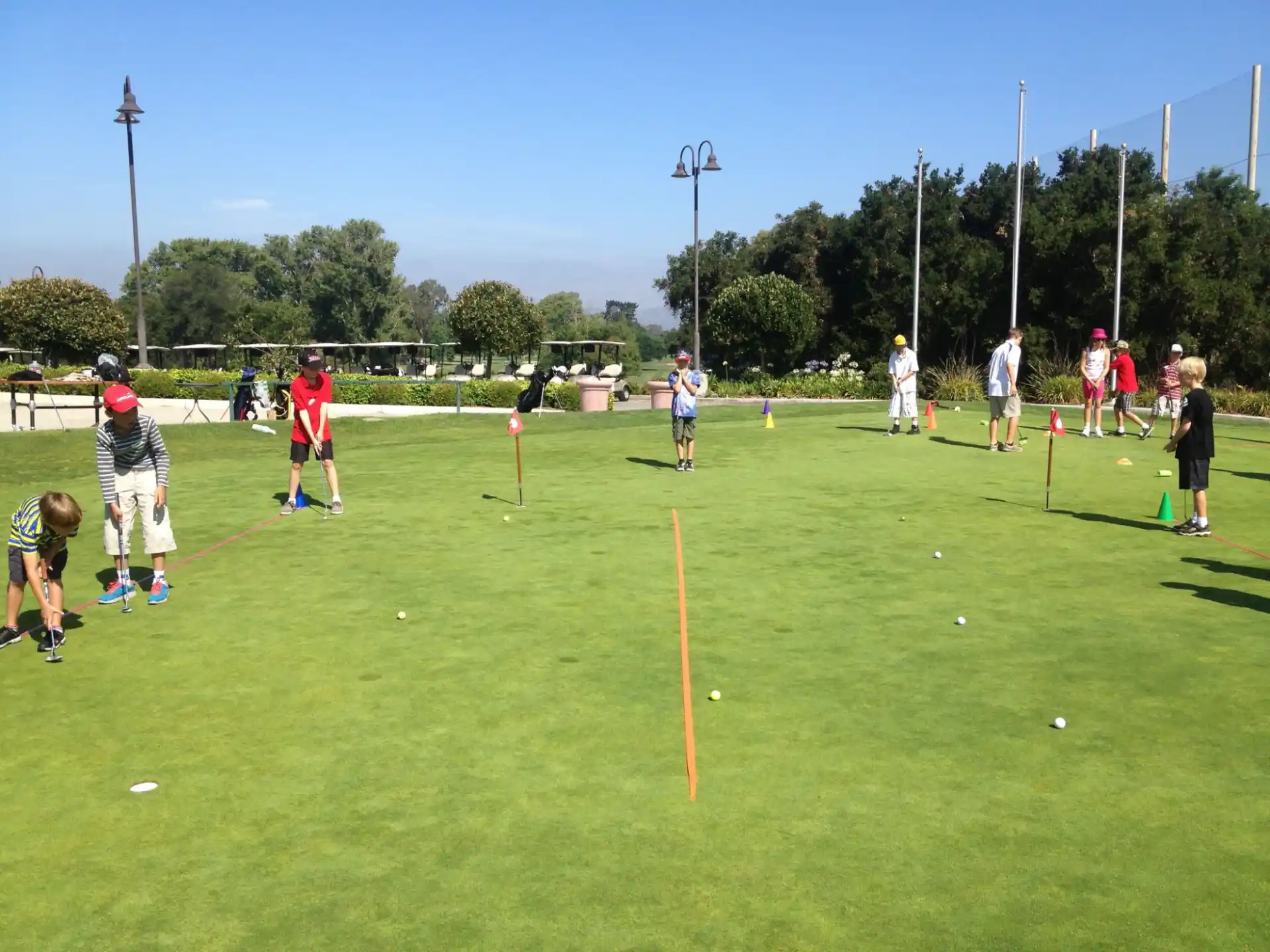a group of people playing a game