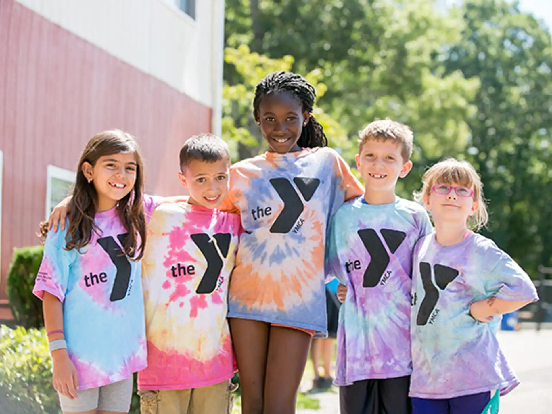 a group of children posing for a photo