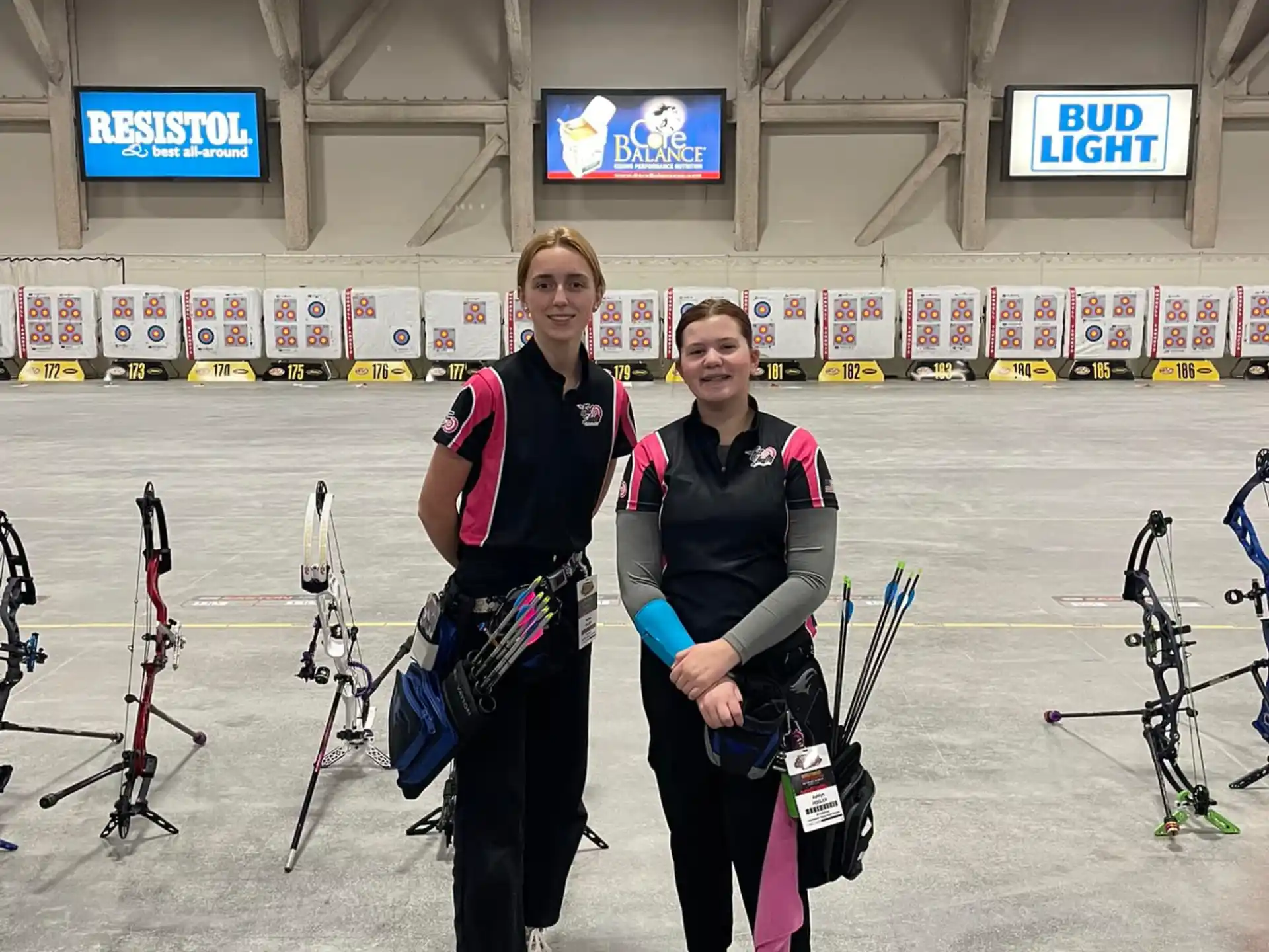 a couple of women posing for a picture
