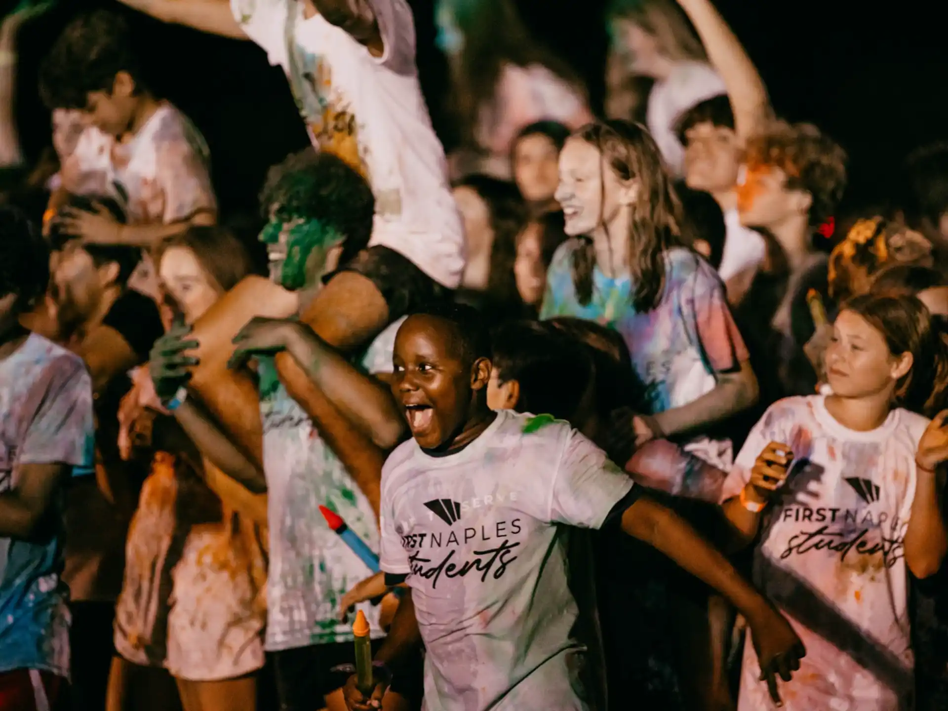 a group of people dancing