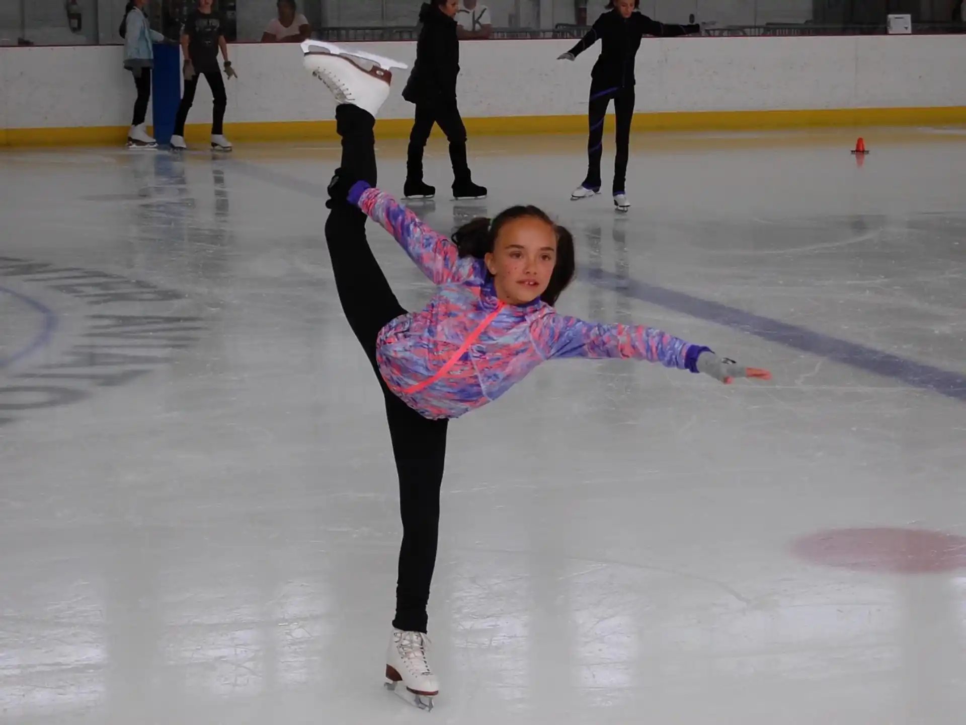 a person on ice skates
