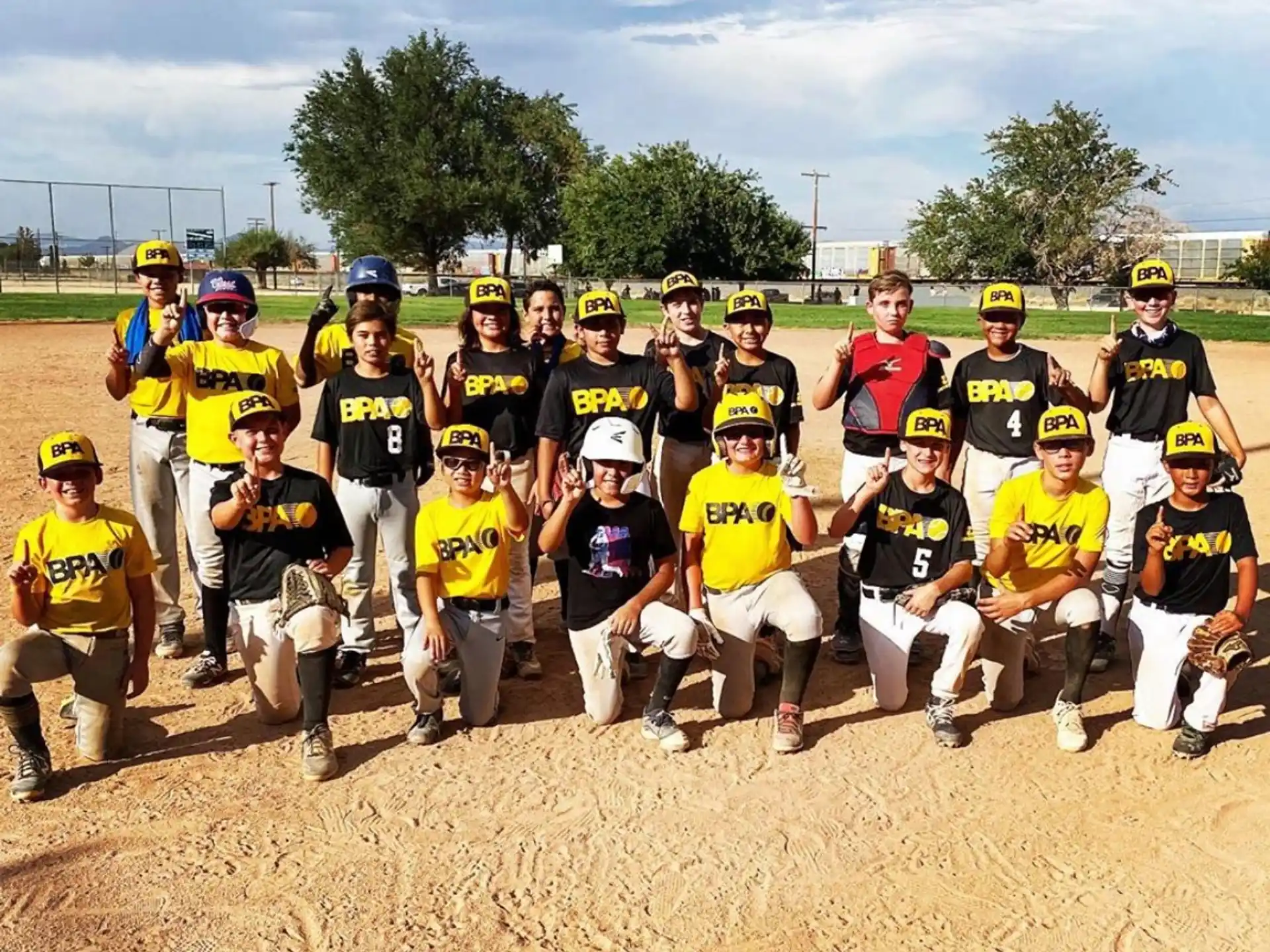 a group of people wearing helmets