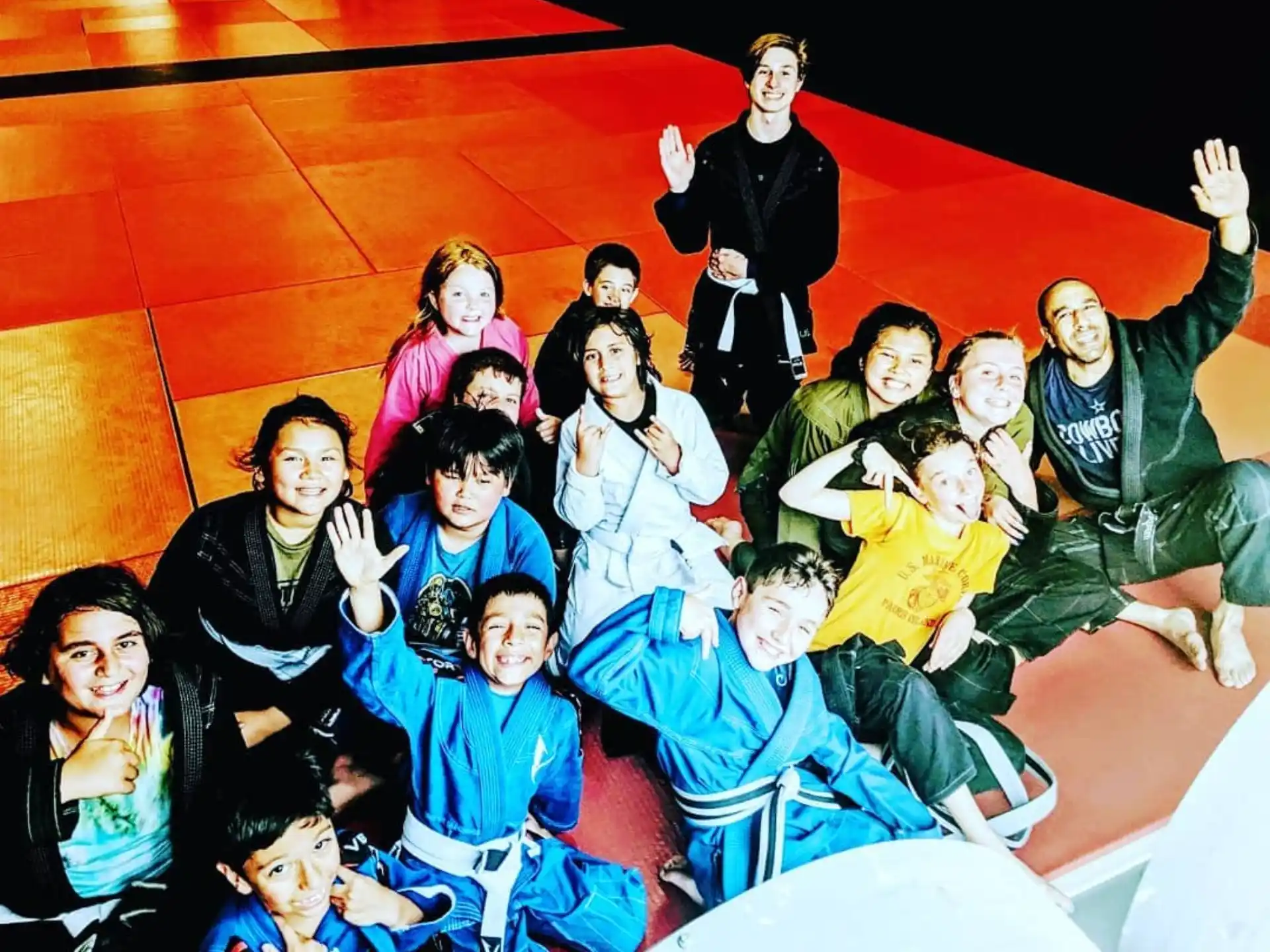 a group of people posing for a photo