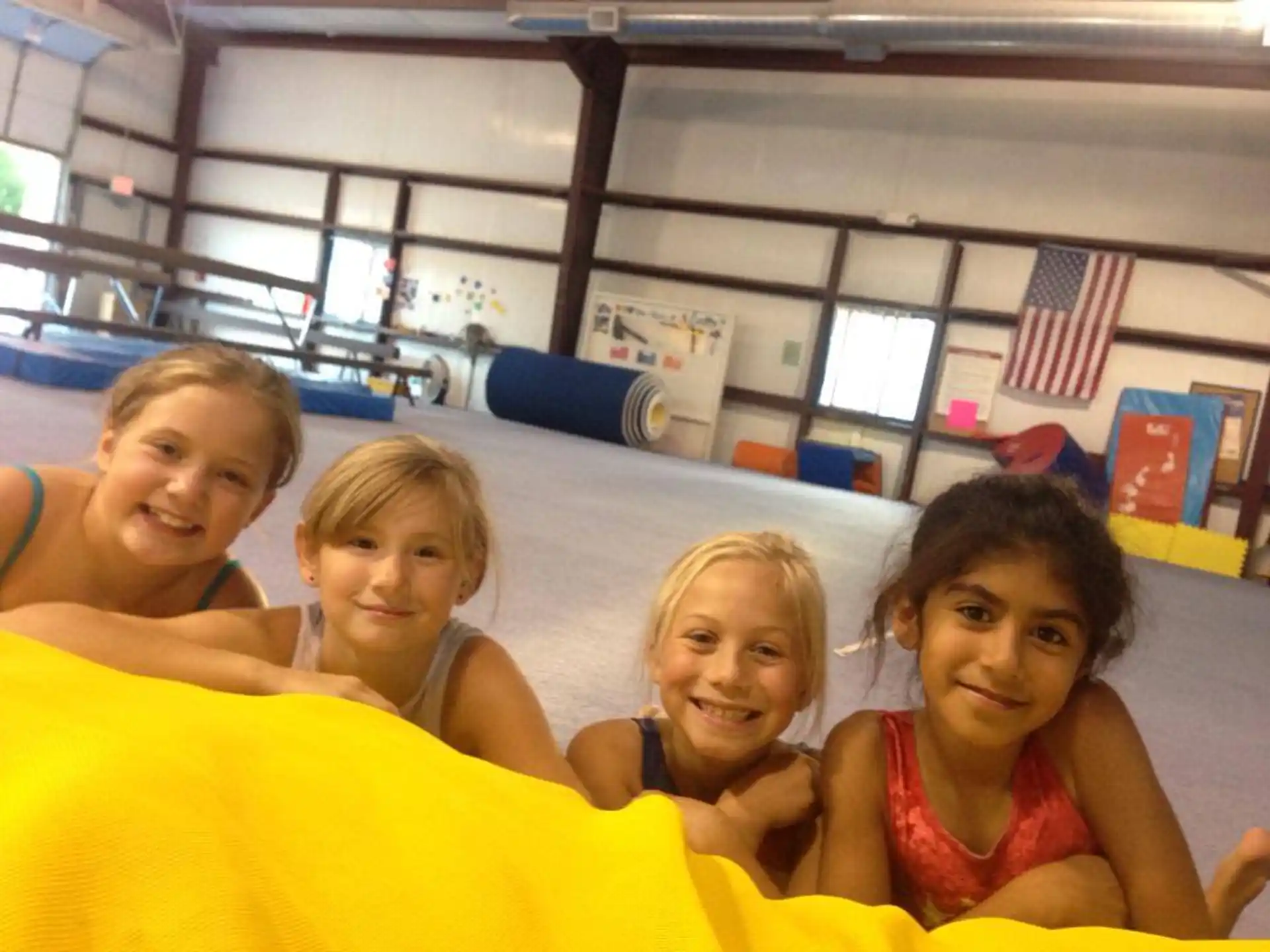 a group of girls in a pool
