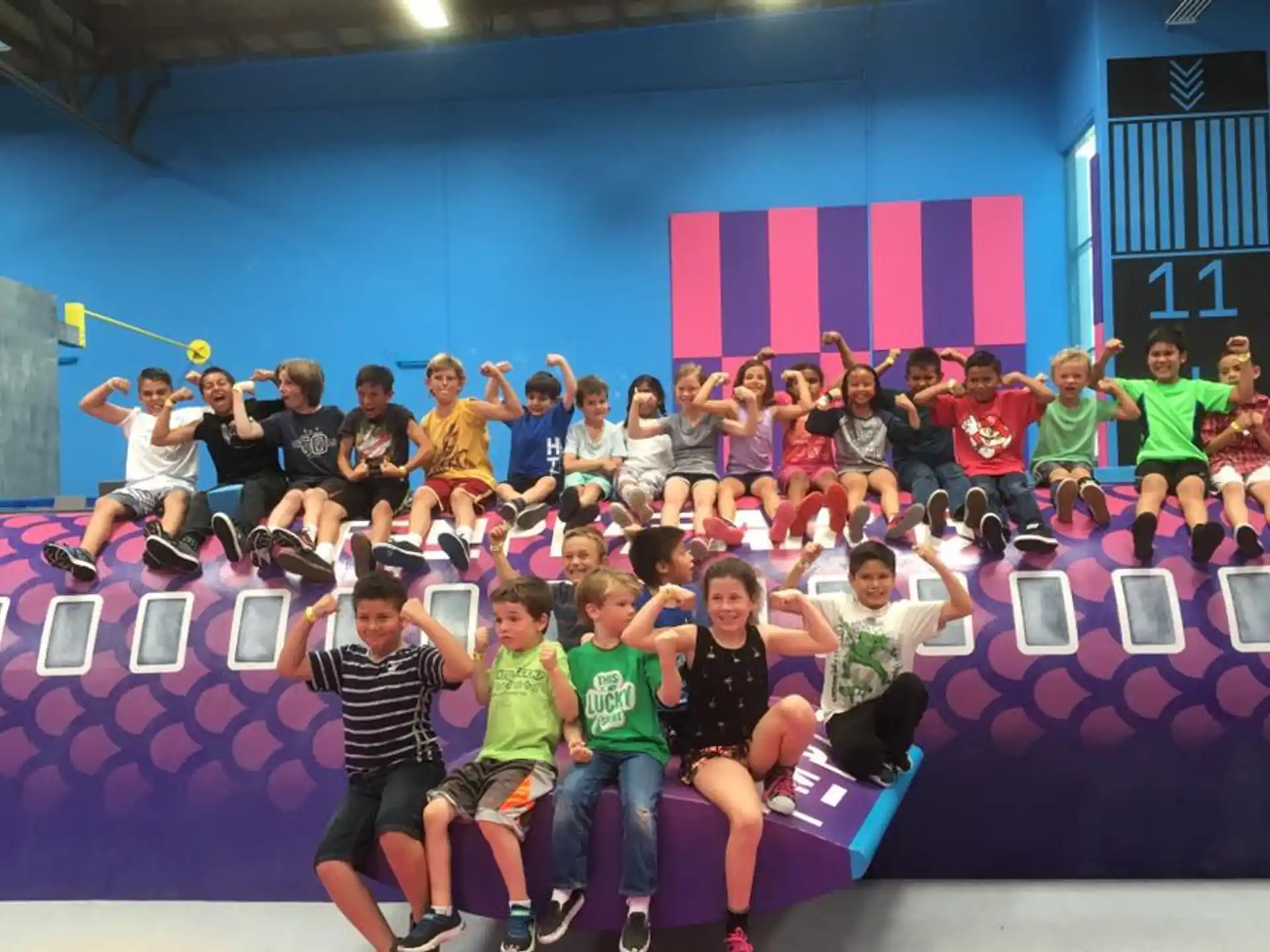a group of people posing for a photo
