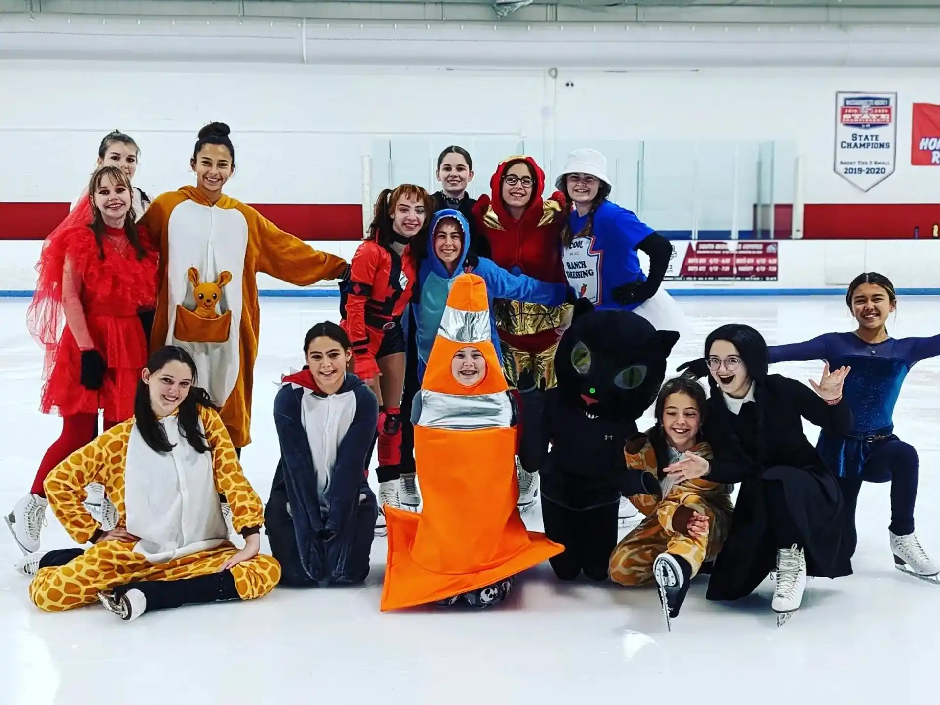 a group of people posing for a photo