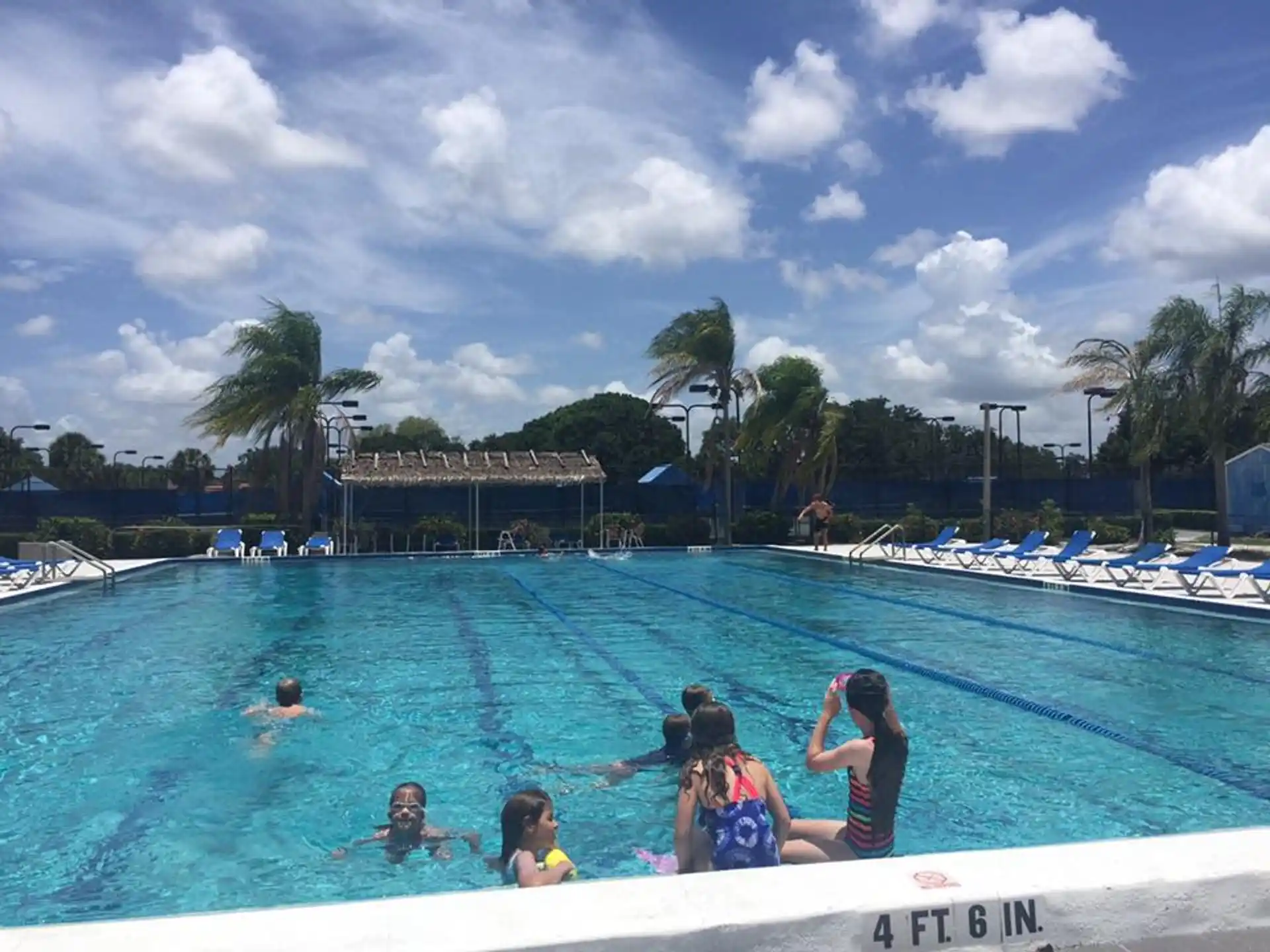 people in a pool