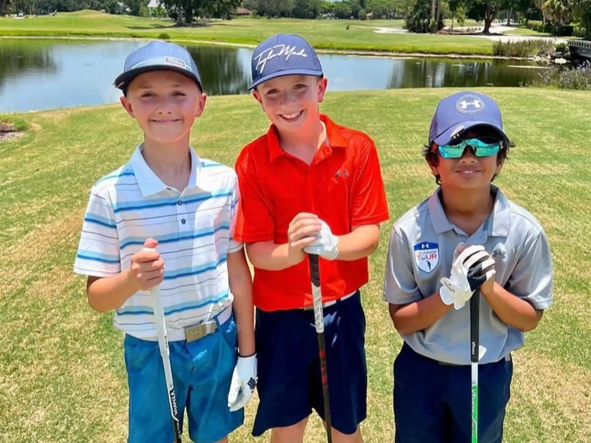 a group of boys posing for a picture