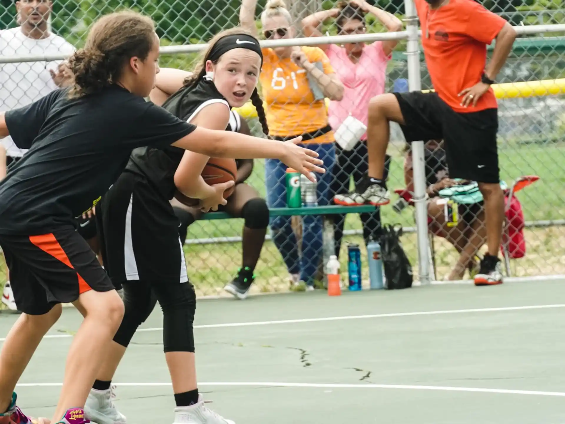 a group of people playing a sport