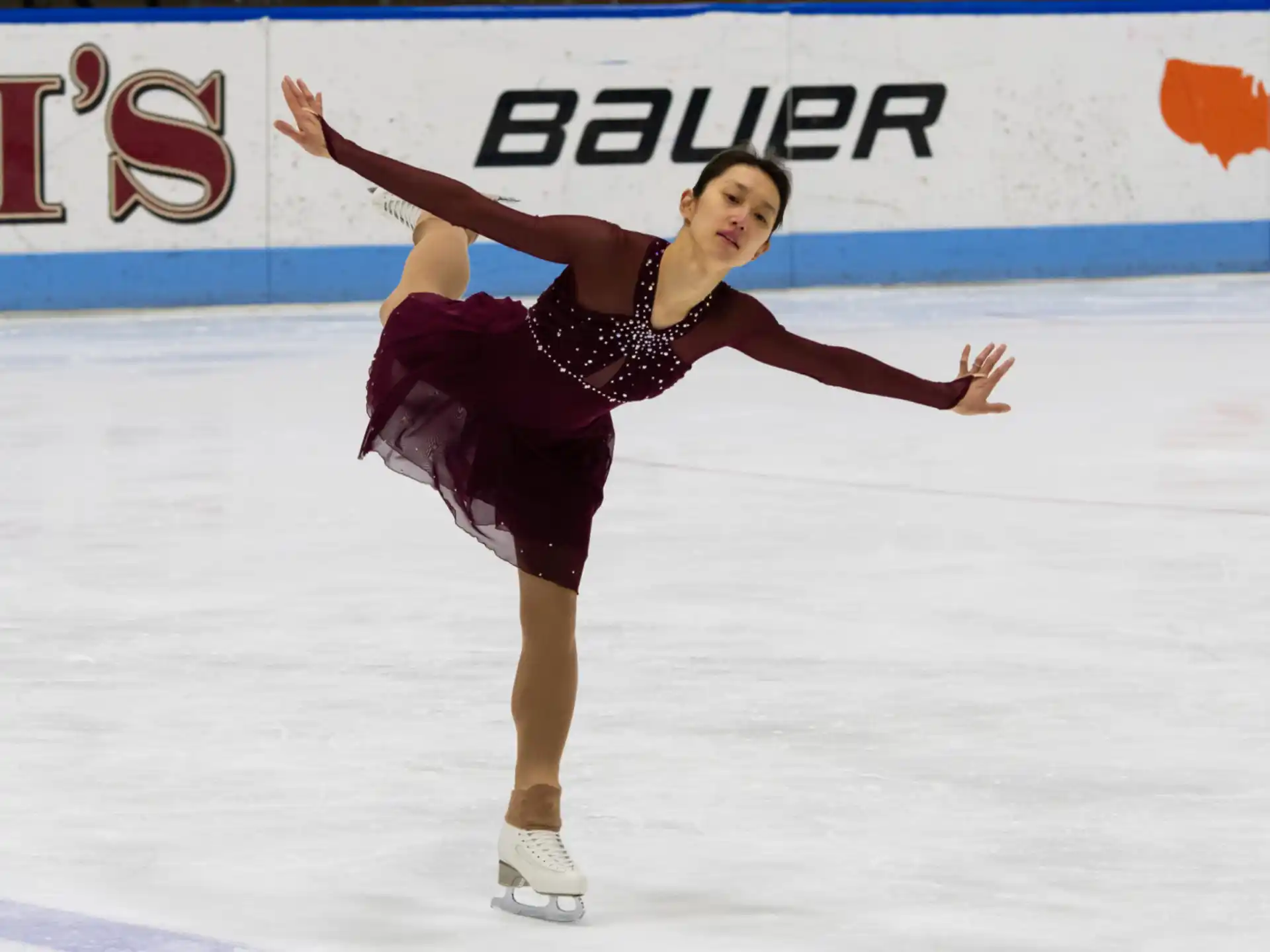 a person ice skating