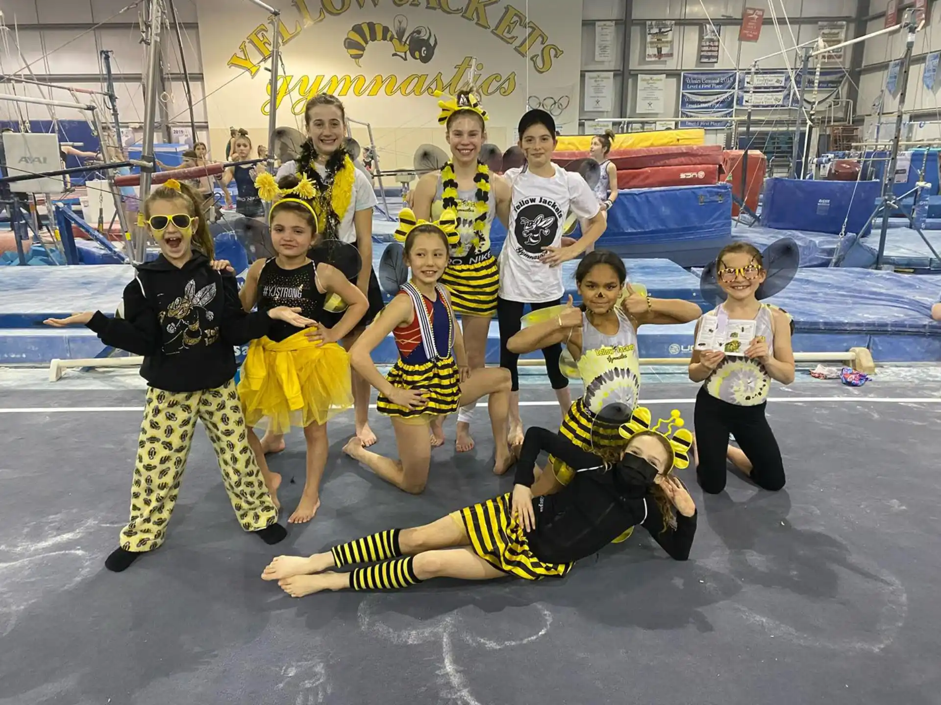 a group of people posing for a photo