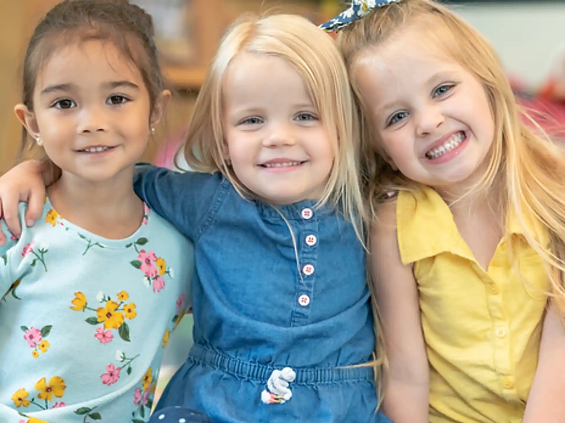 a group of girls smiling