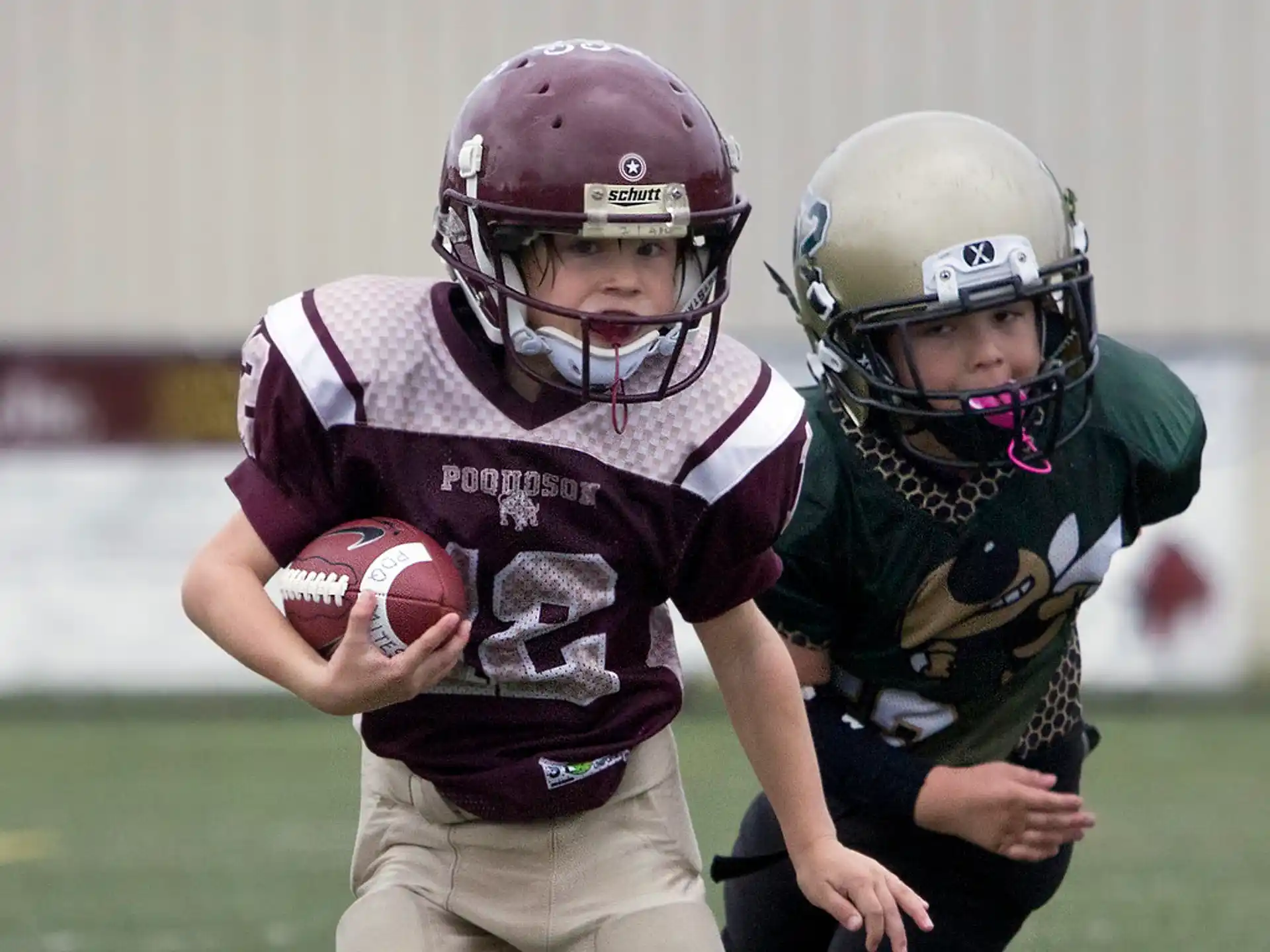 a couple of football players