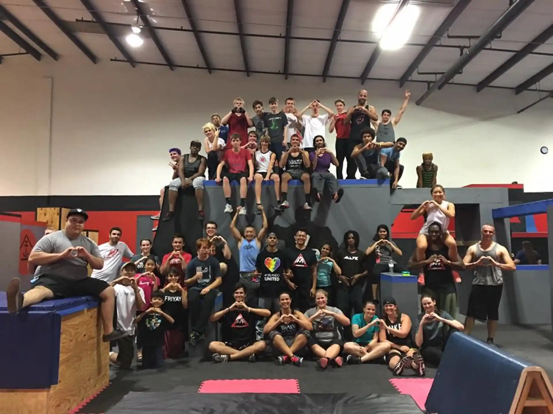 a group of people posing for a photo