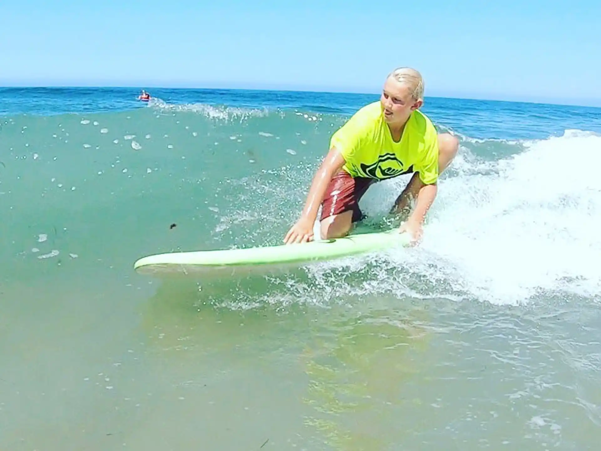 a man surfing on the waves