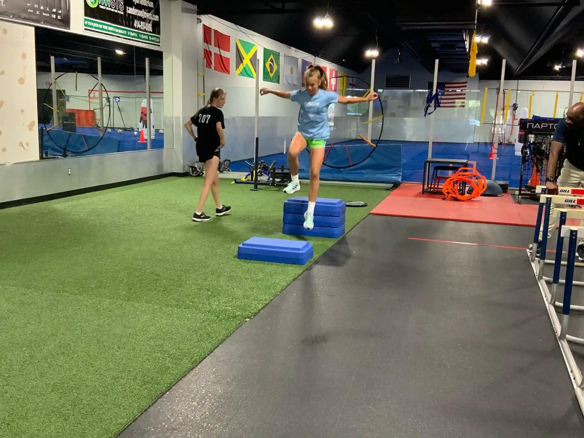 a person playing a game of hockey