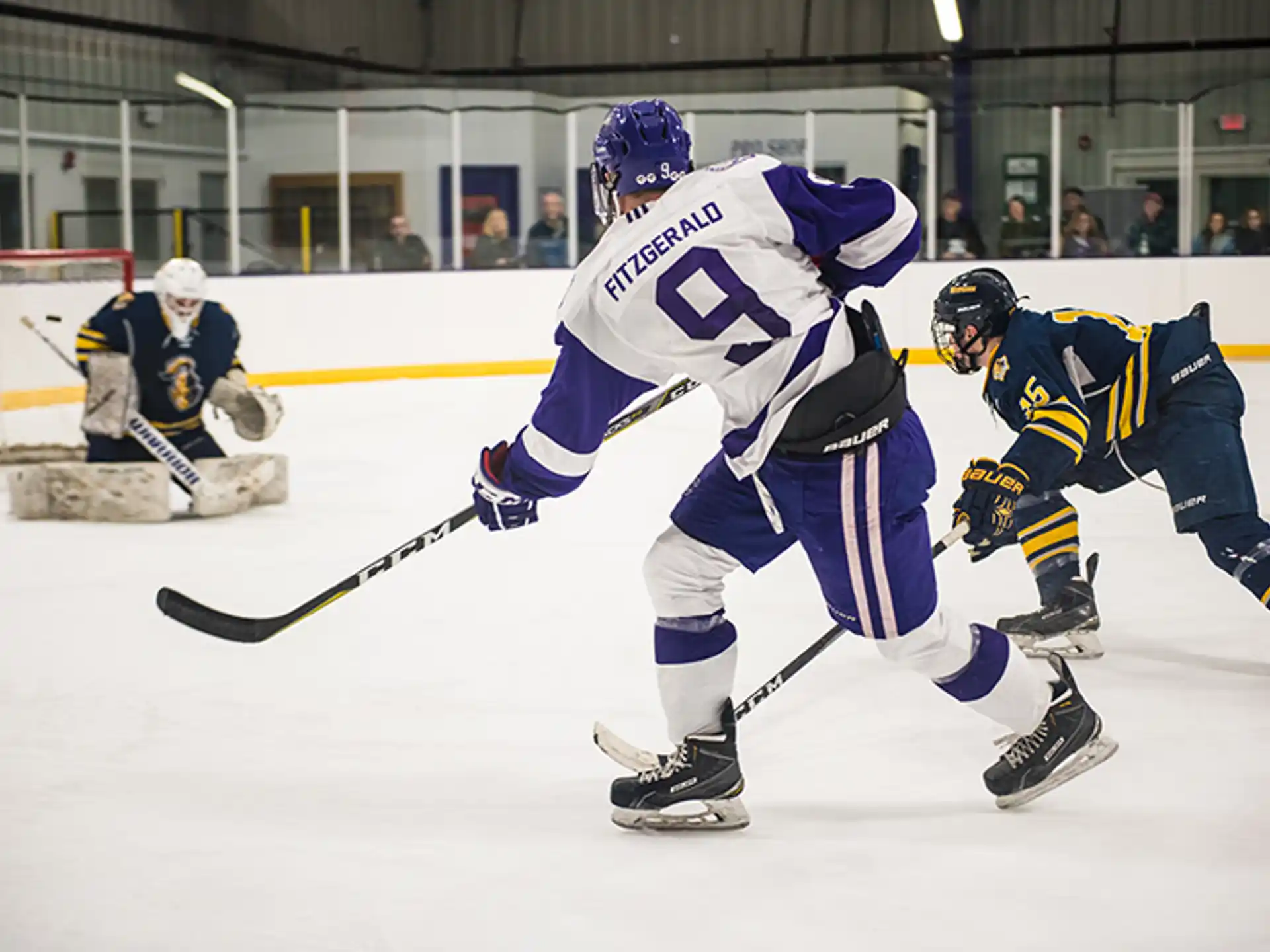 a group of men playing hockey