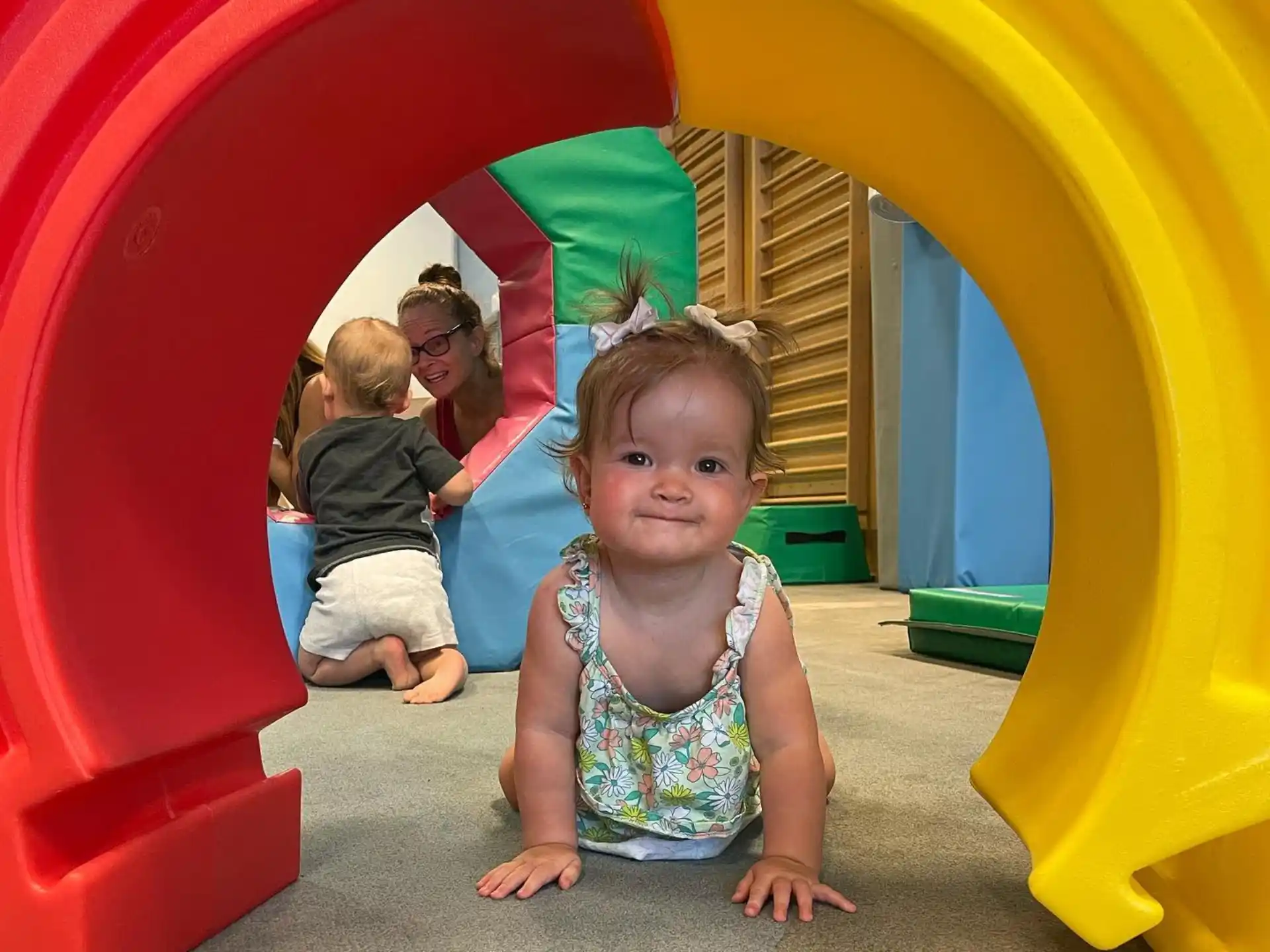 a girl in a playground