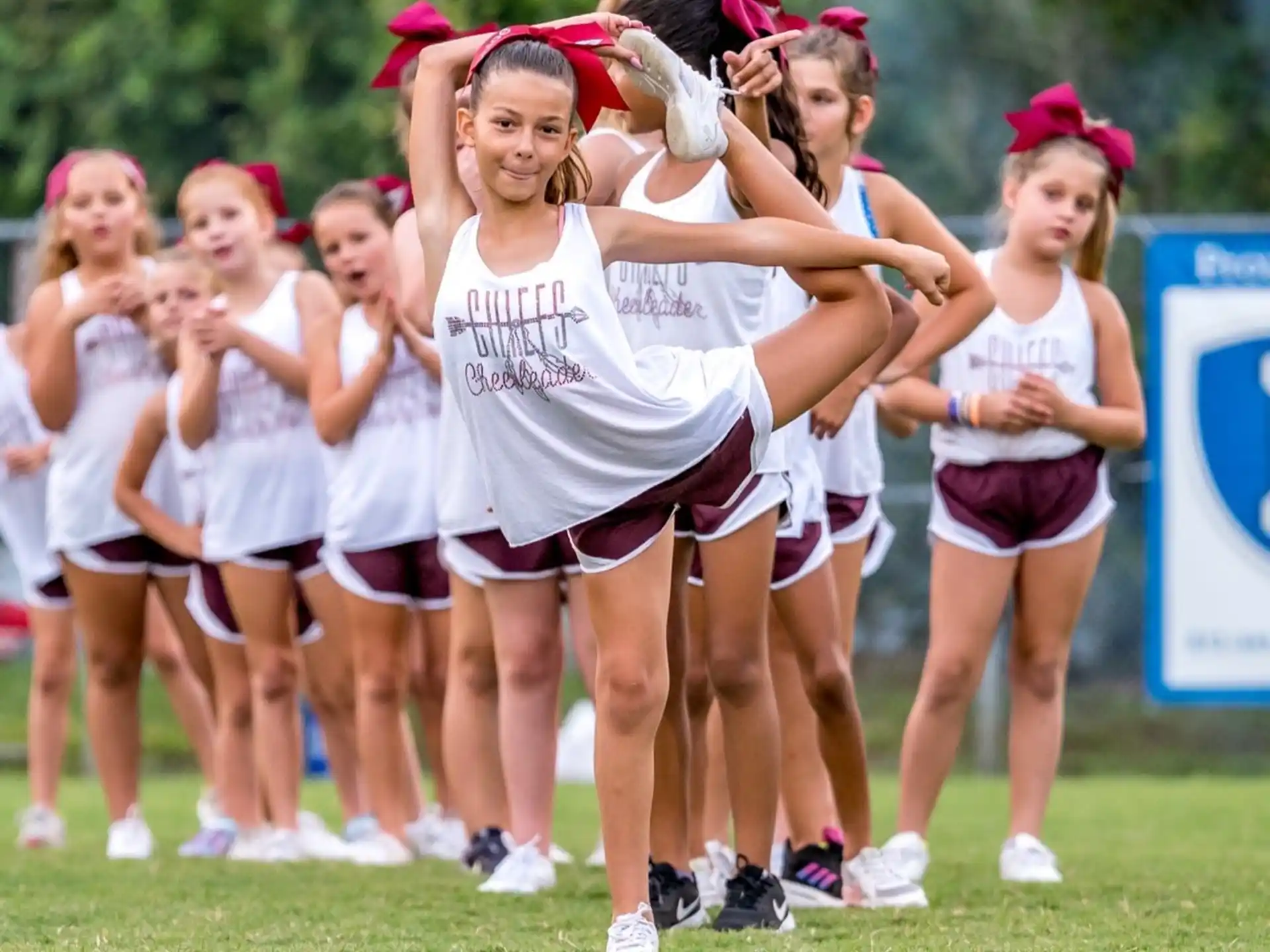 a group of cheerleaders