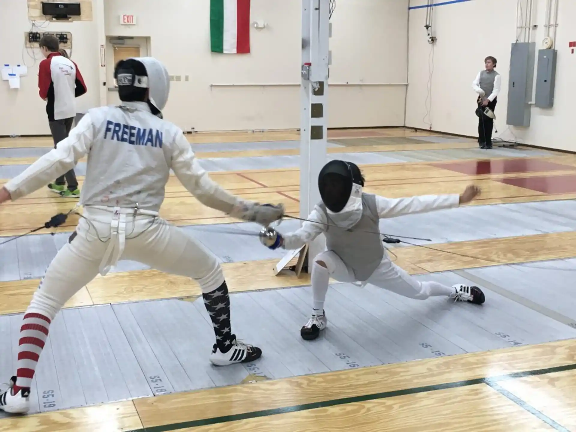 a couple of people in white uniforms