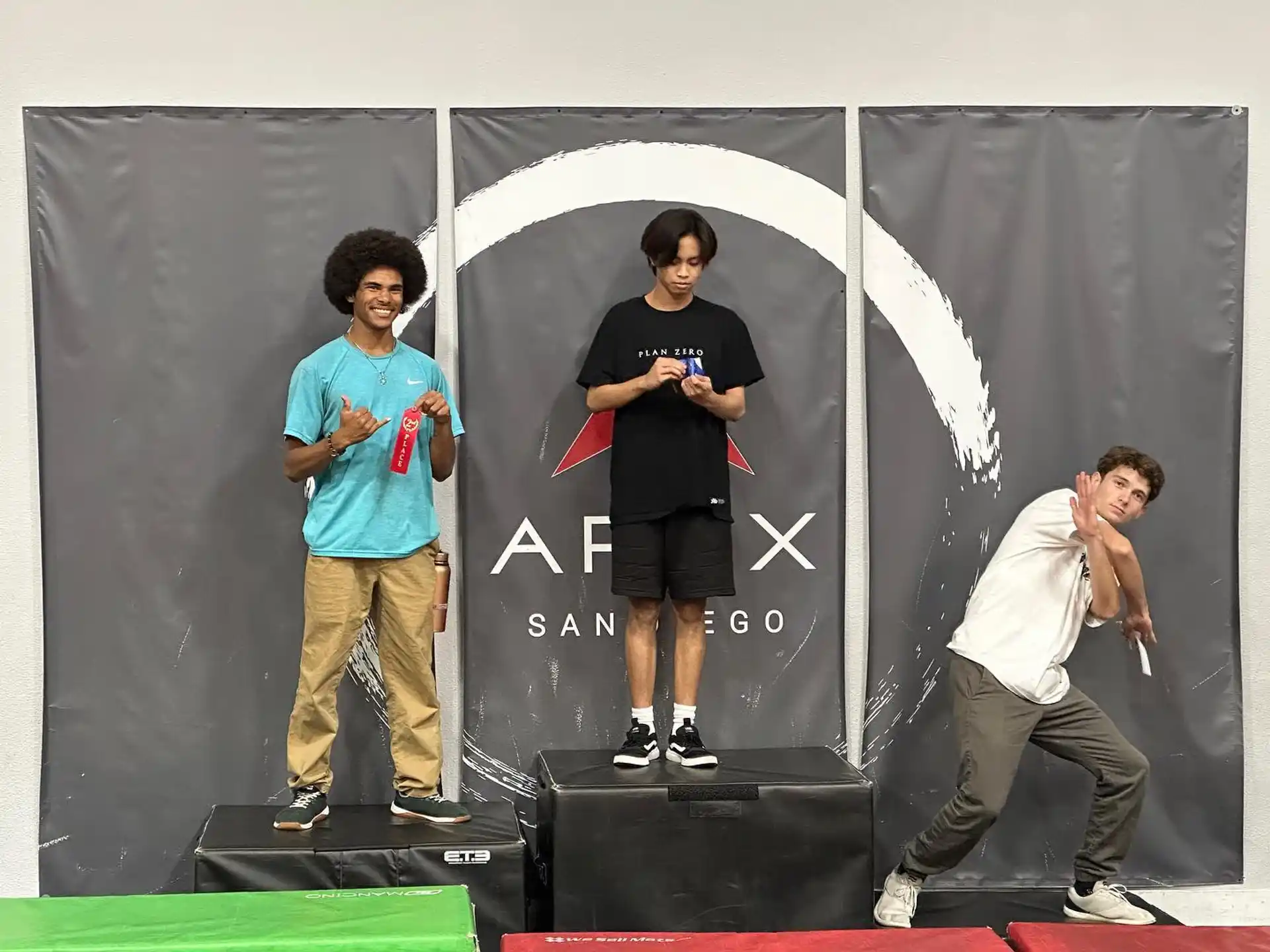 a group of men on a stage