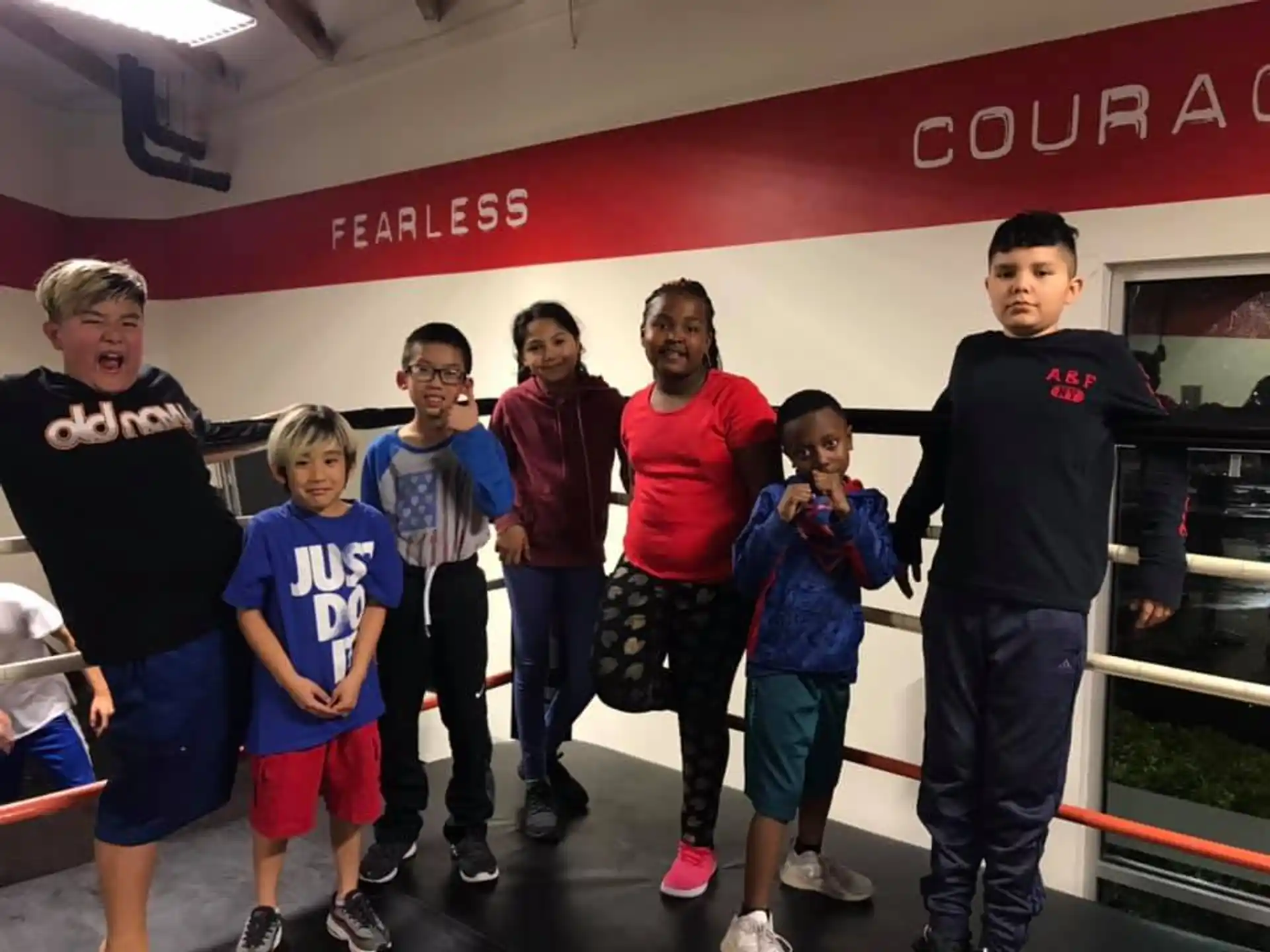 a group of people posing for a photo