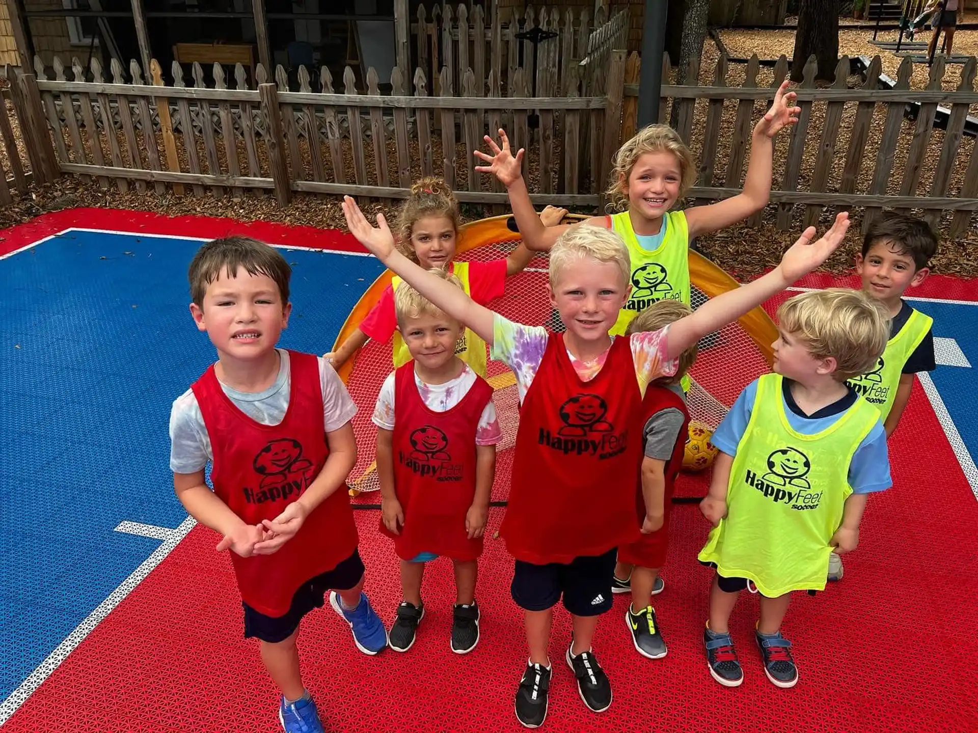 a group of children posing for a photo