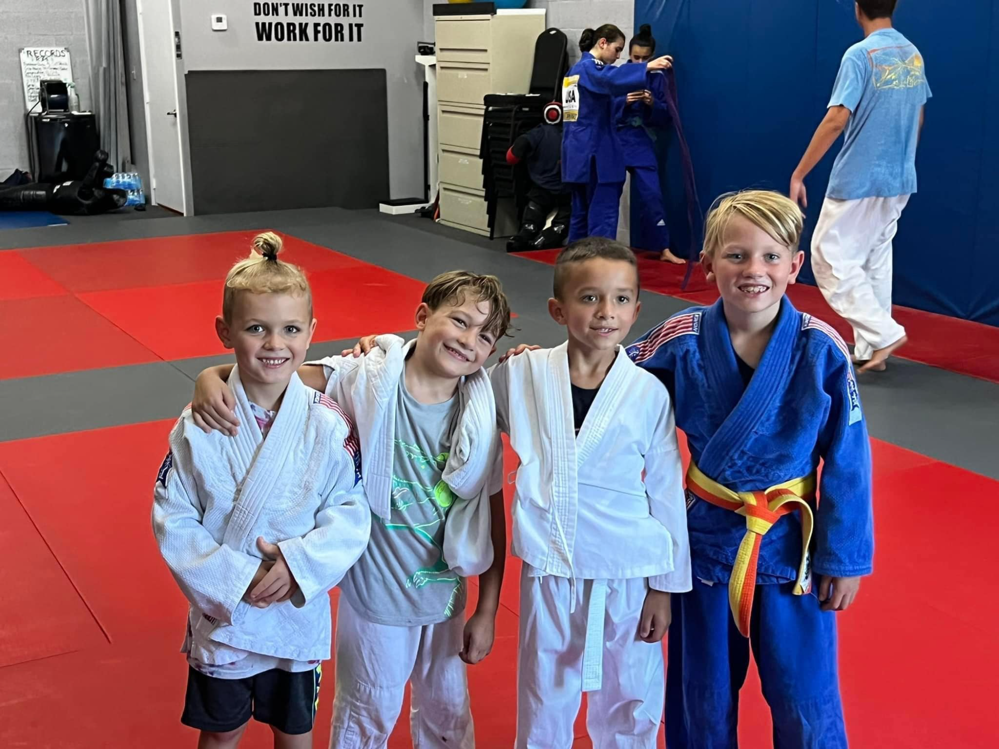 a group of children posing for a photo