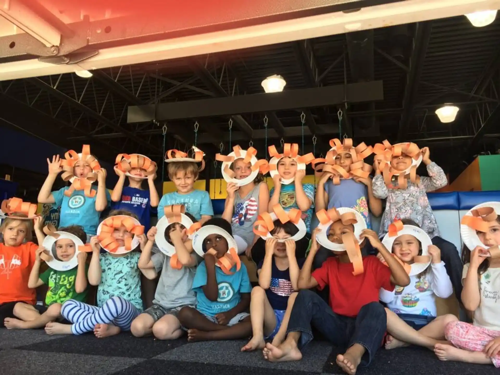 a group of children posing for a photo