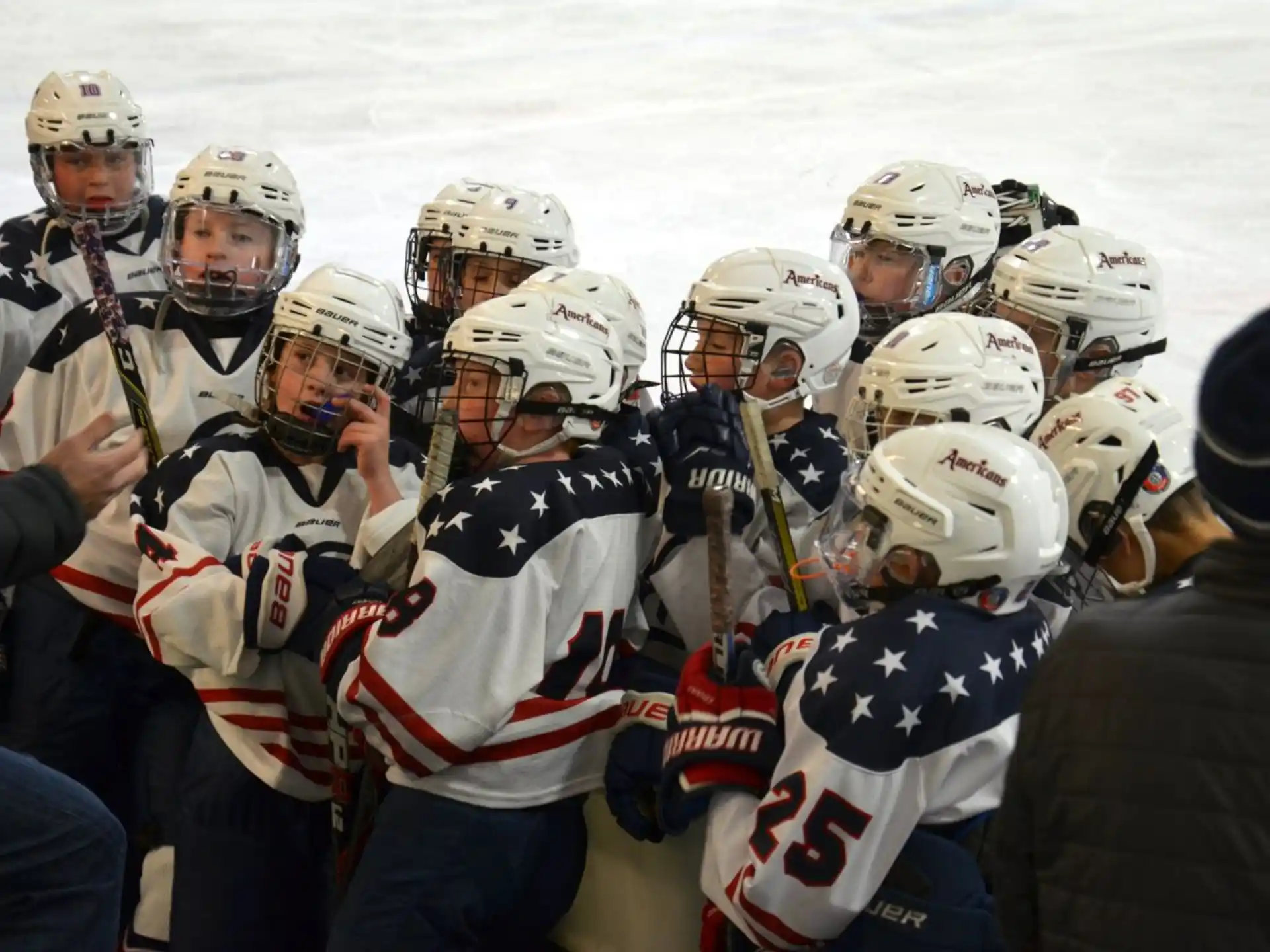 a group of hockey players