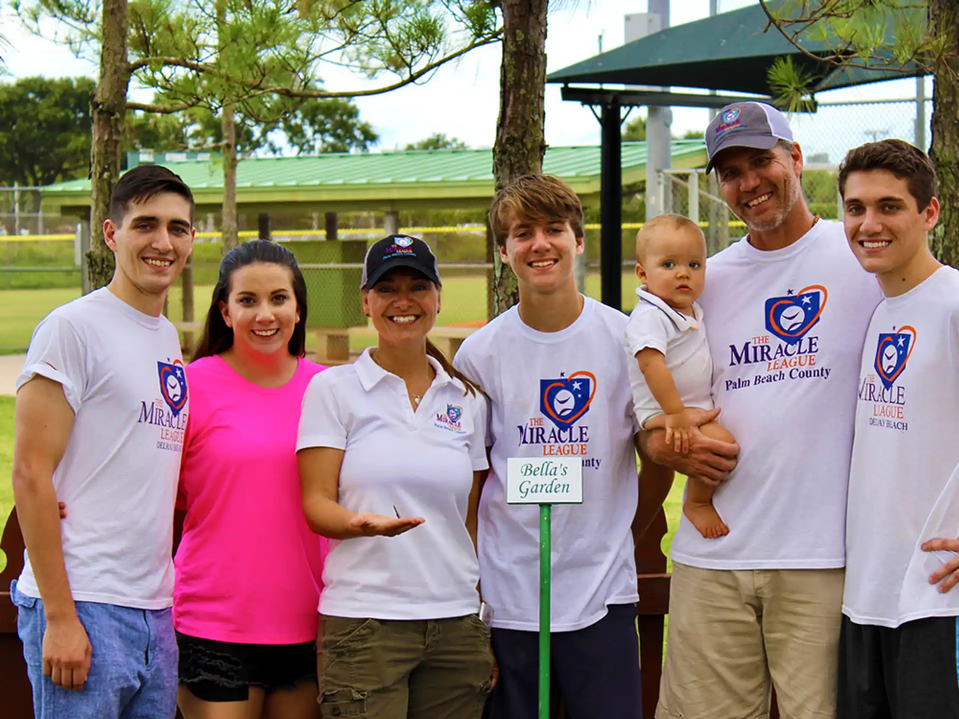 a group of people posing for a photo