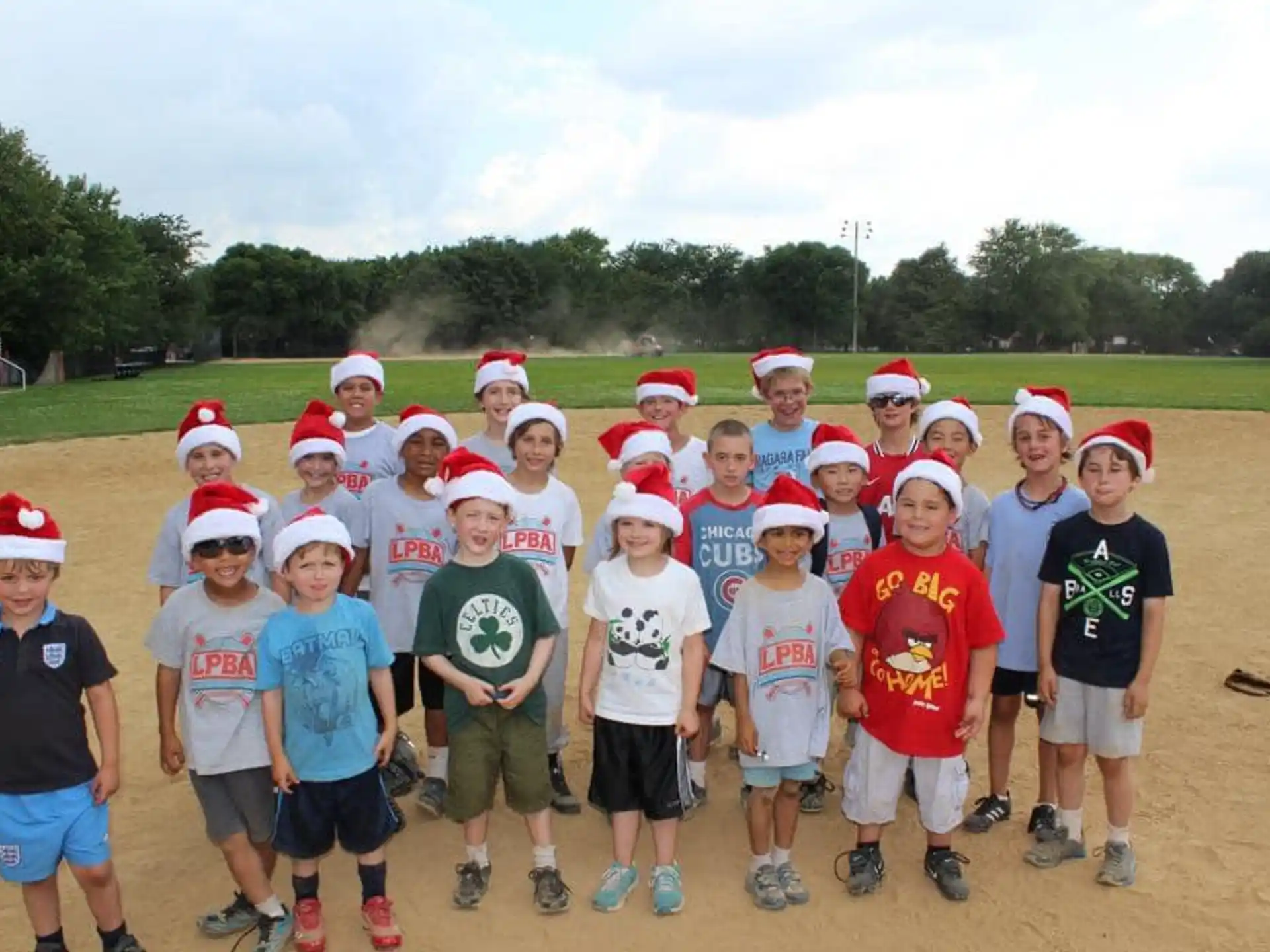 a group of children posing for a photo