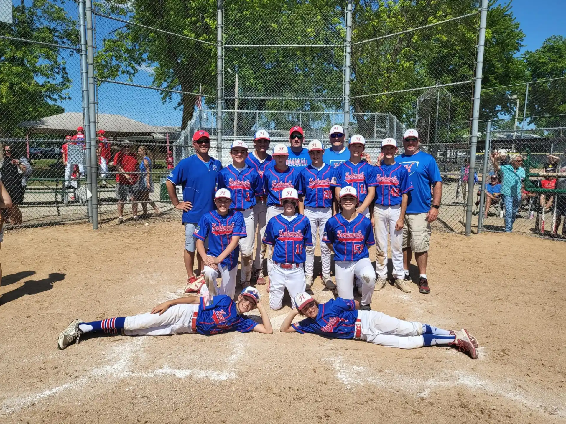a group of kids posing for a photo