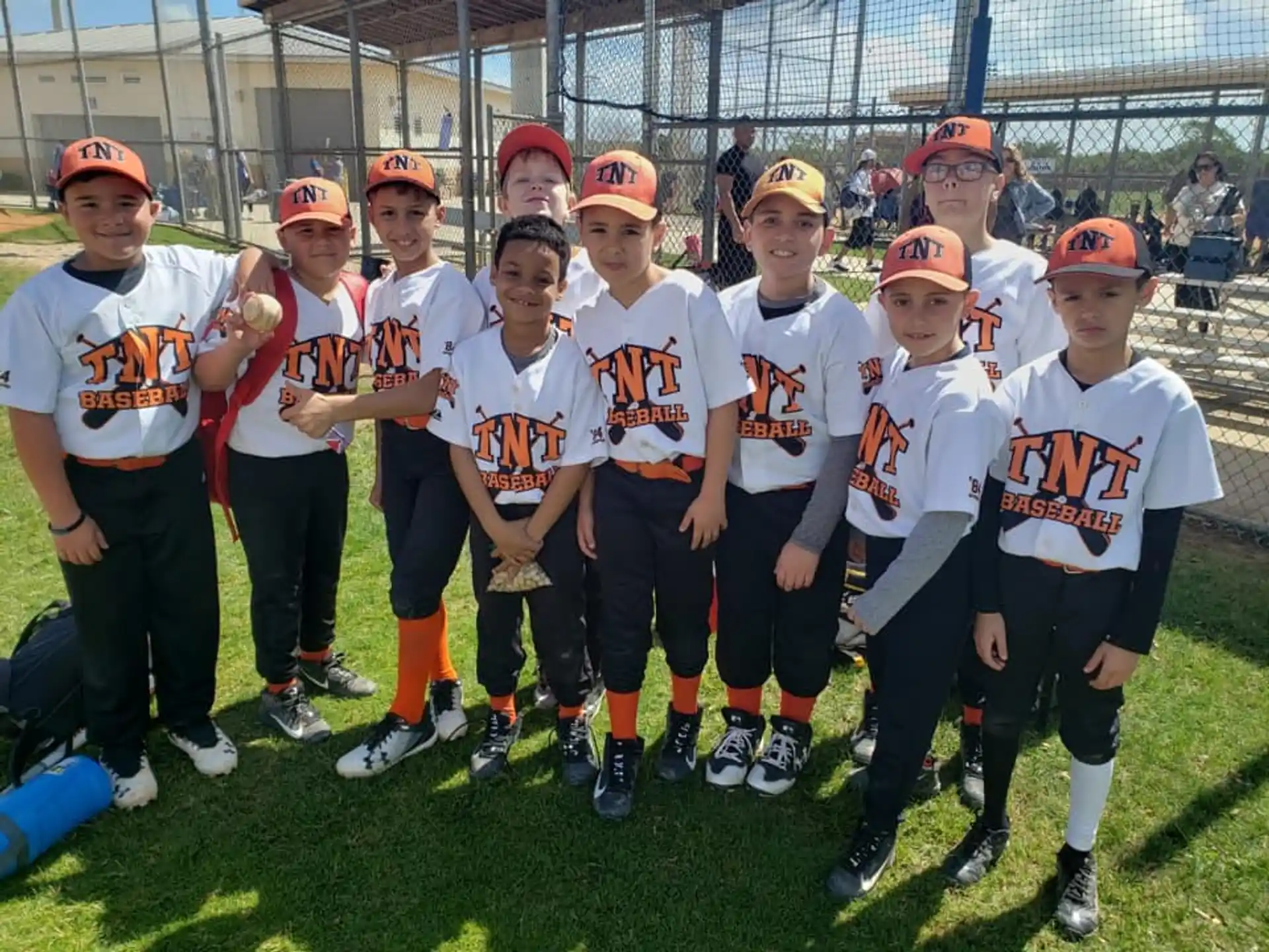 a group of kids wearing matching uniforms
