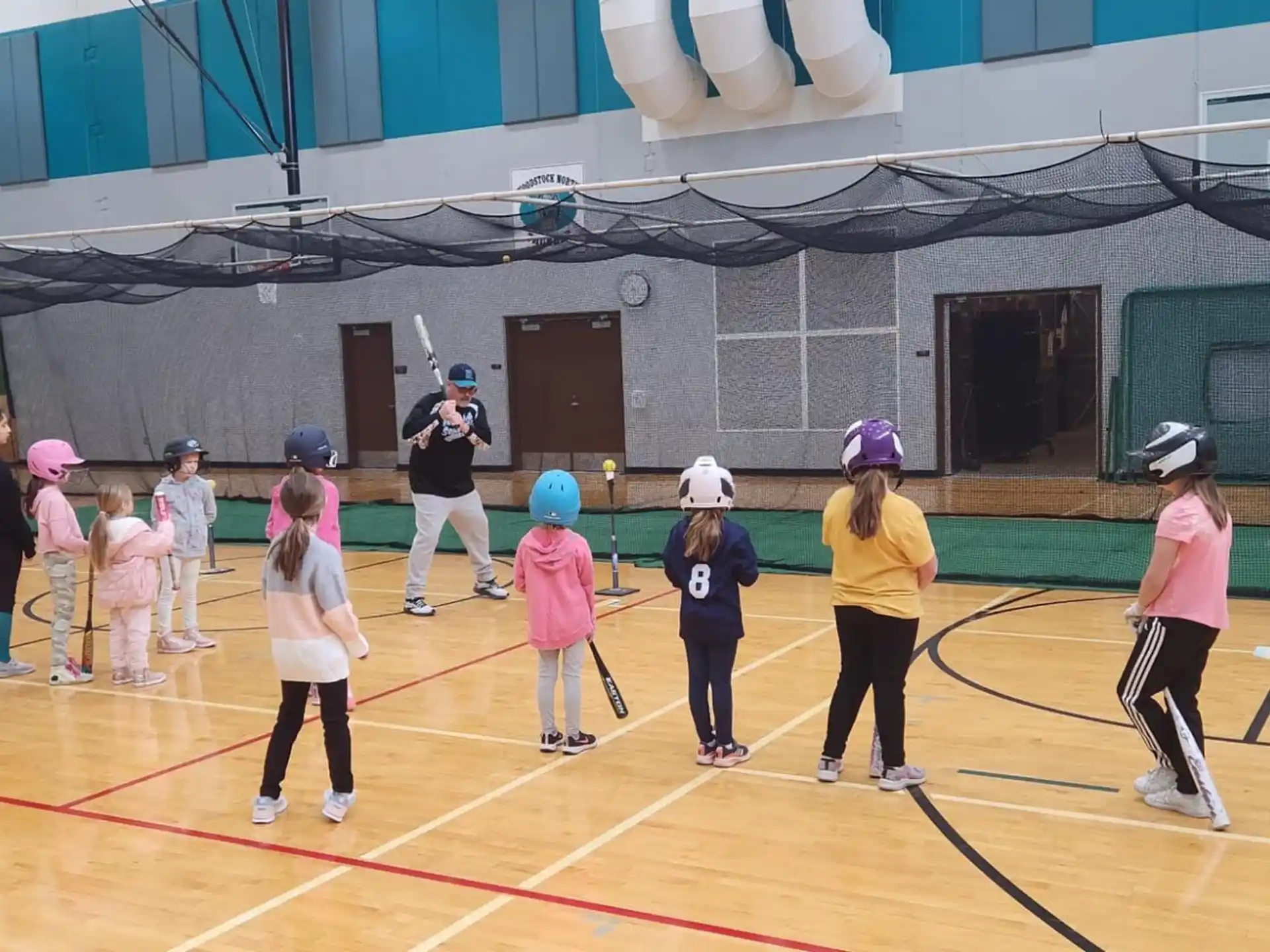 a group of people wearing helmets