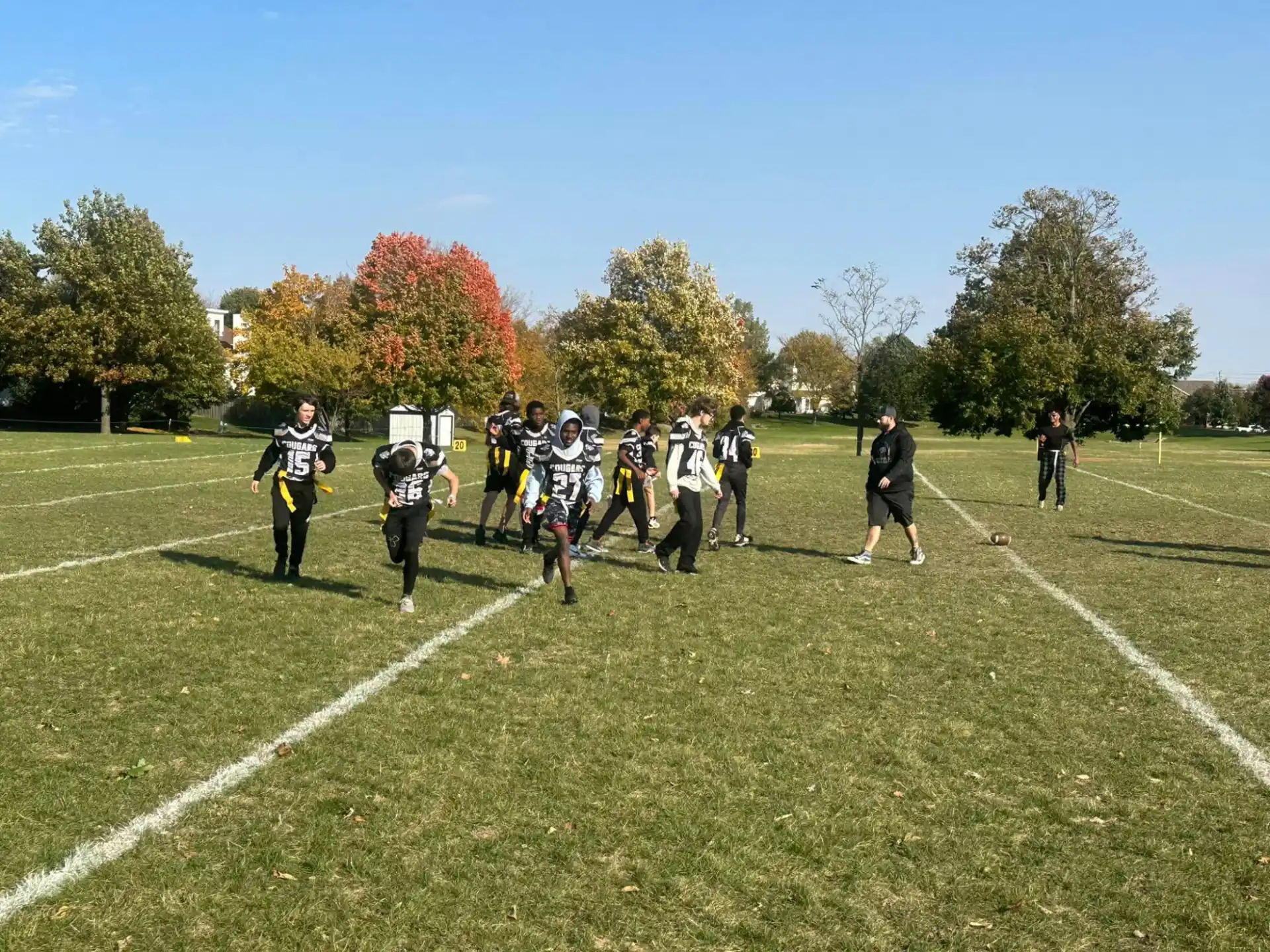 a group of people in a field