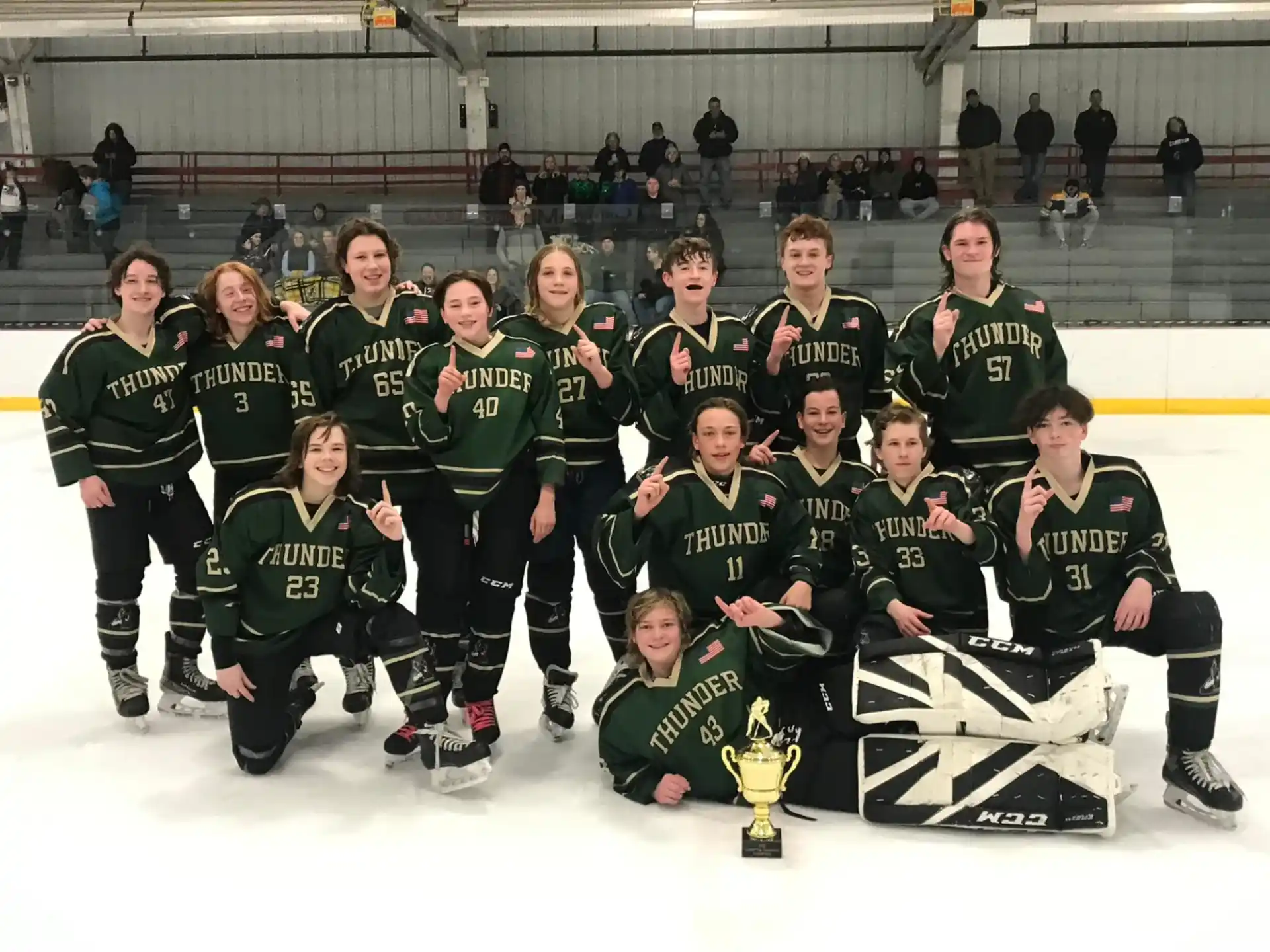 a group of people in sports uniforms